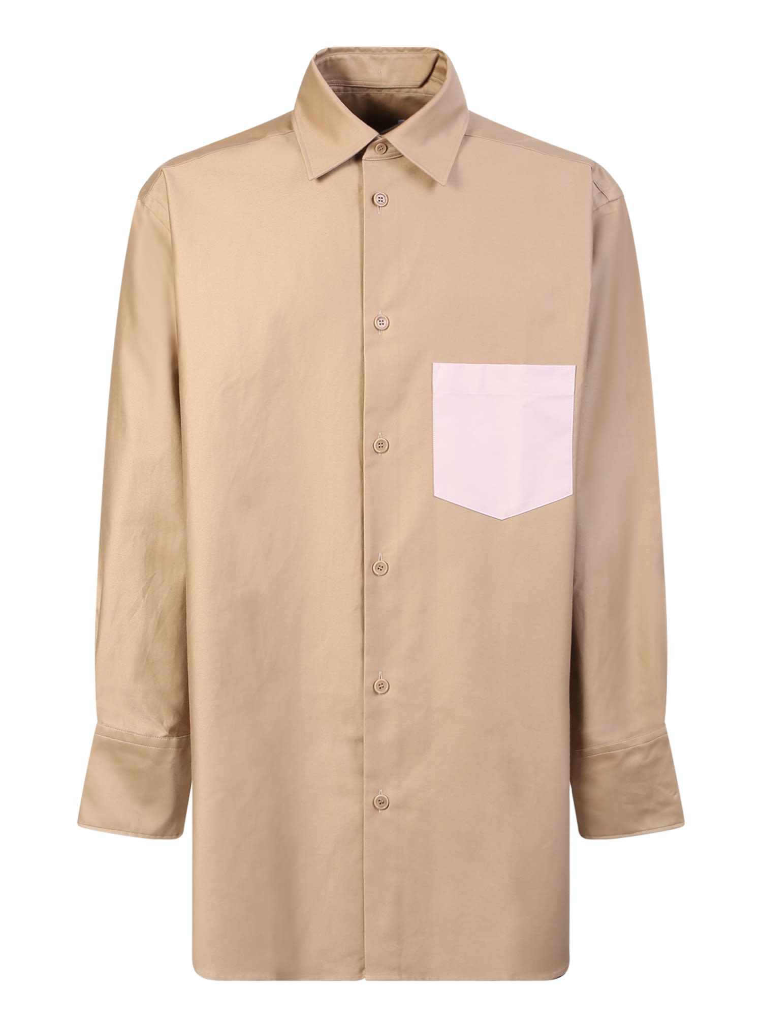 Shop Jw Anderson Beige Oversize Shirt