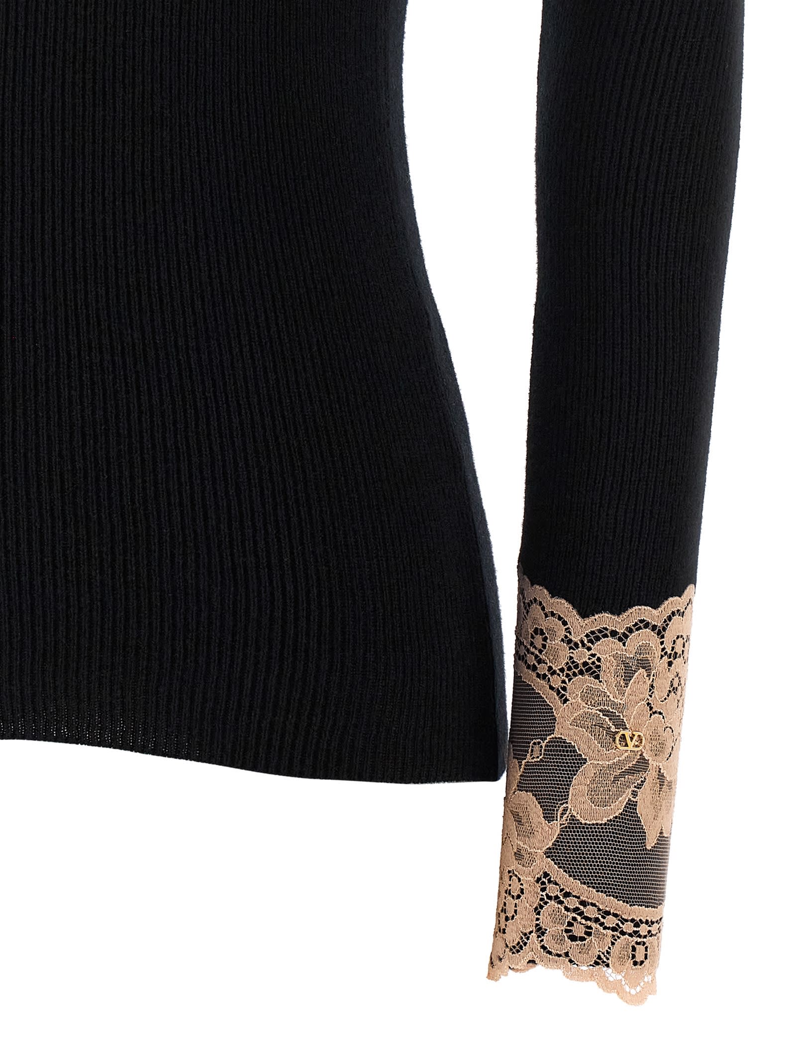 Valentino Garavani Cashmere Sweater Sweaters And Cardigans Black In Black