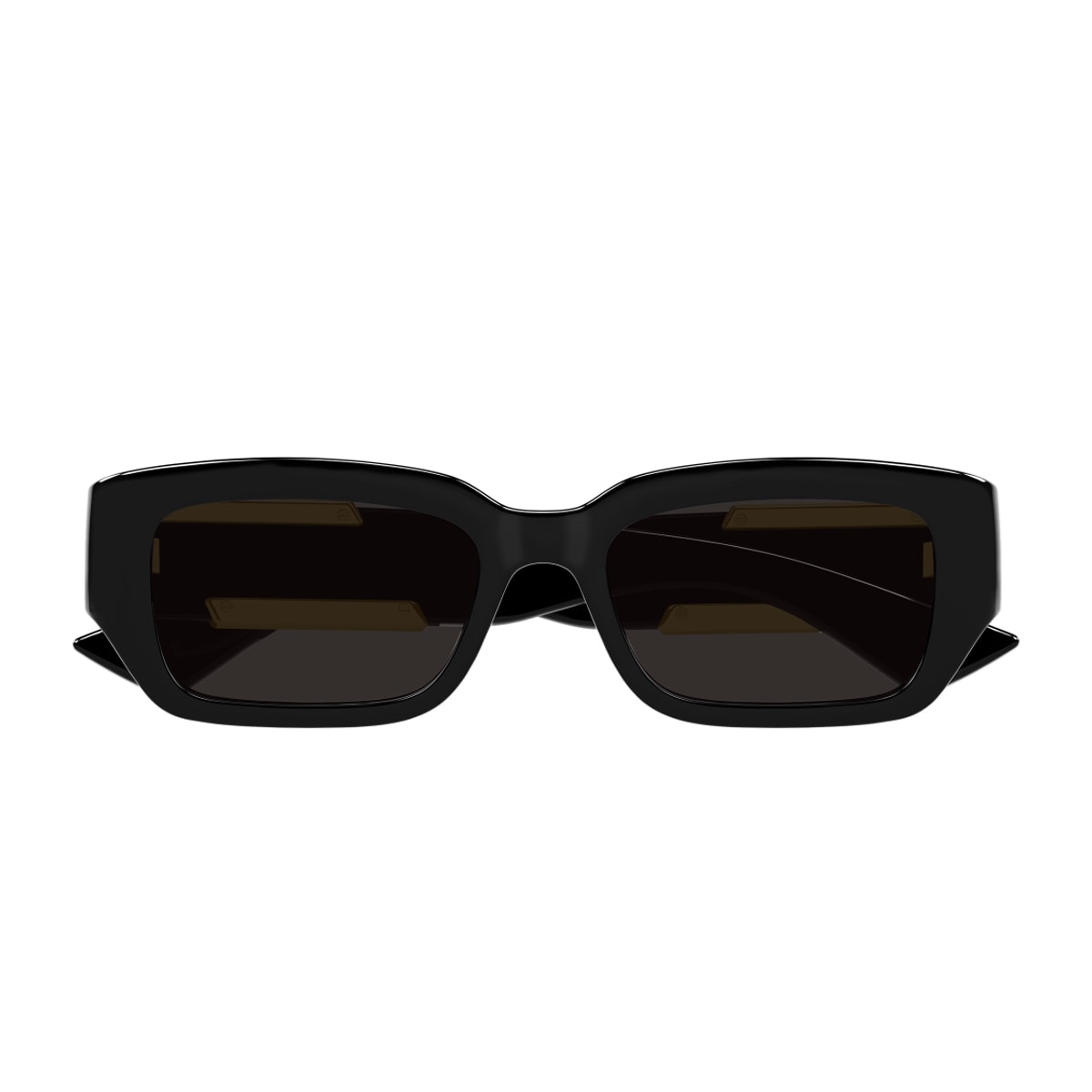 Bottega Veneta Bv1406s Linea Ribbon 001 Black Grey Sunglasses In Black