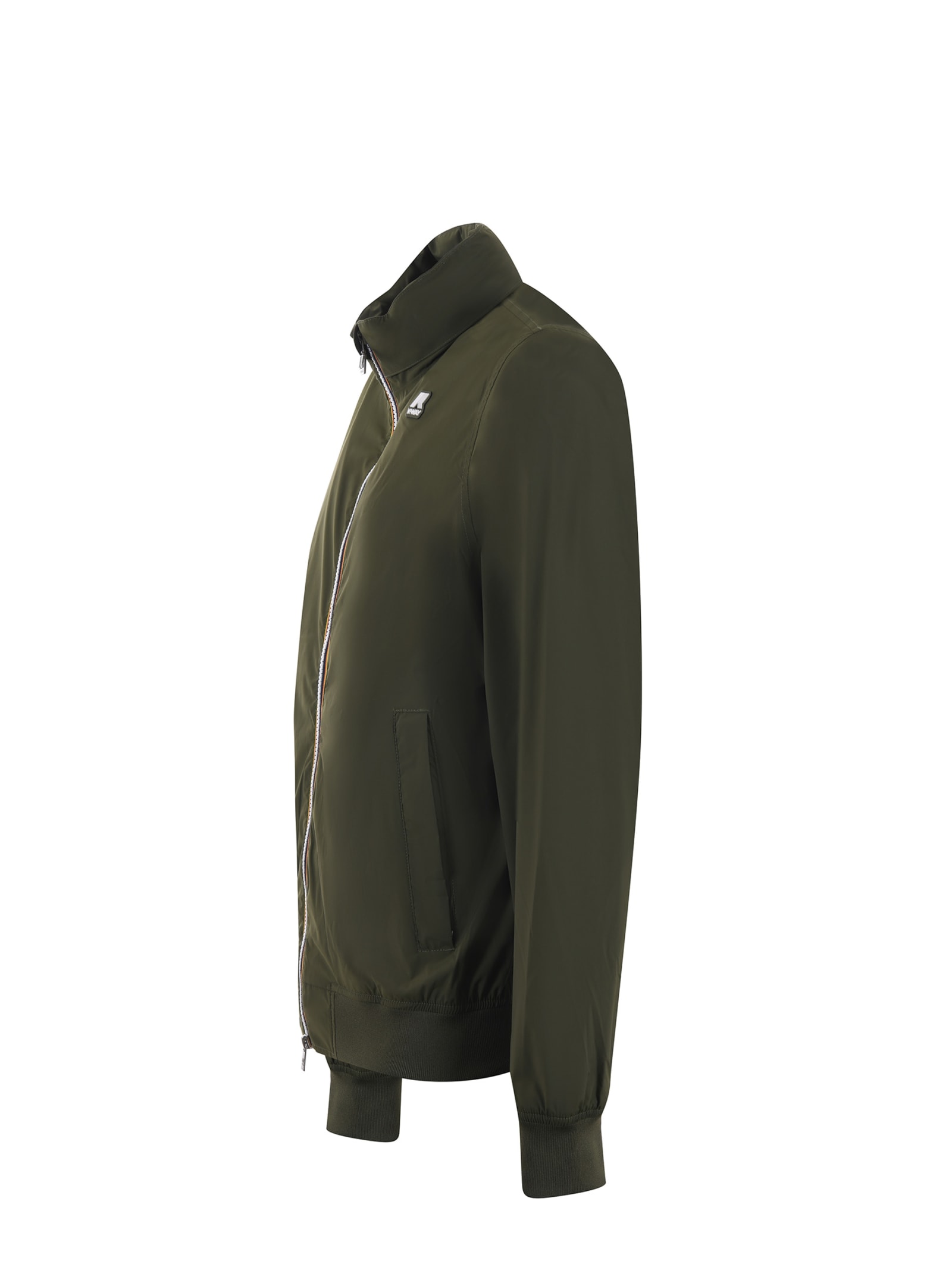 Shop K-way Jacket In Verde Militare