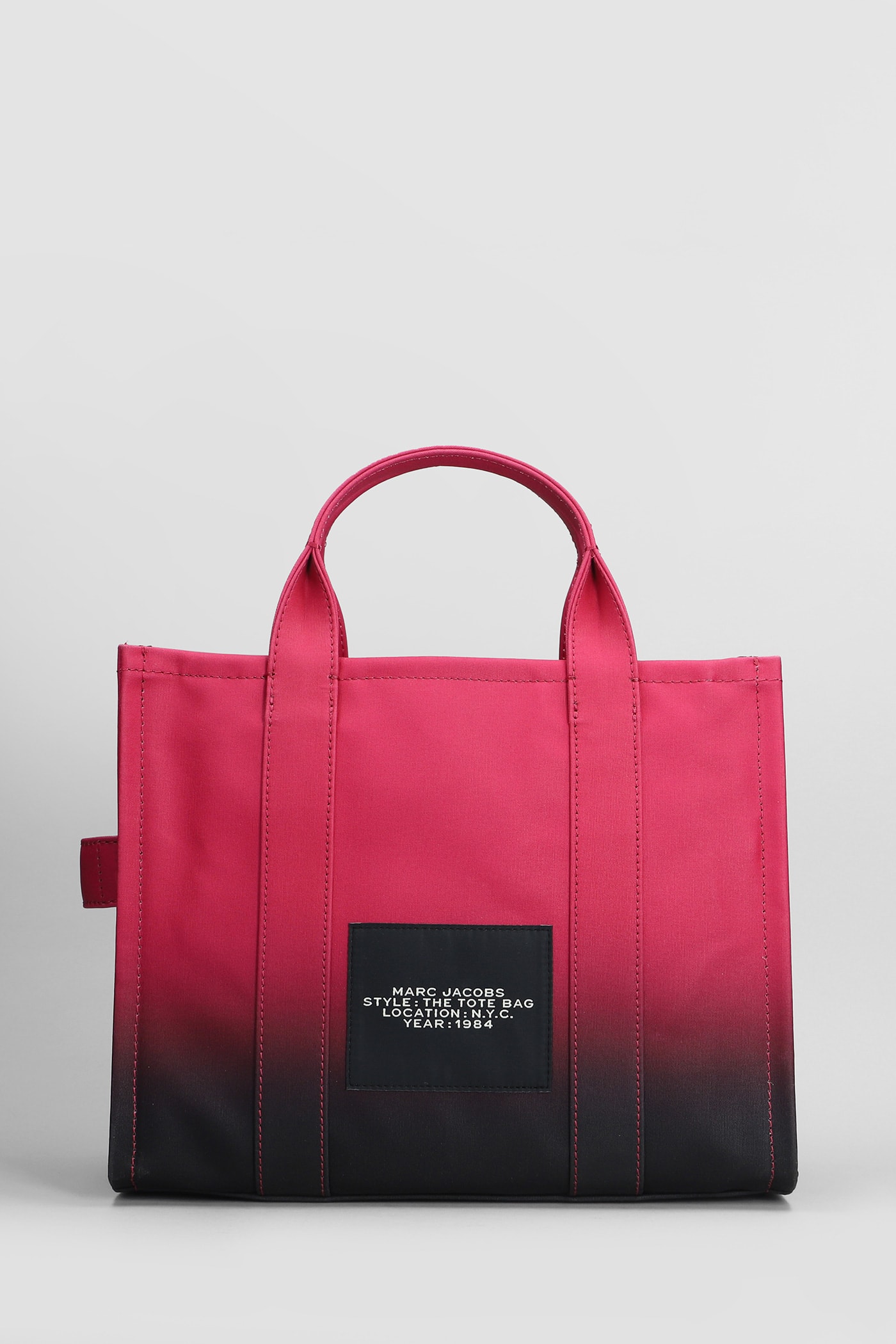 Shop Marc Jacobs The Medium Tote Tote In Fuxia Cotton