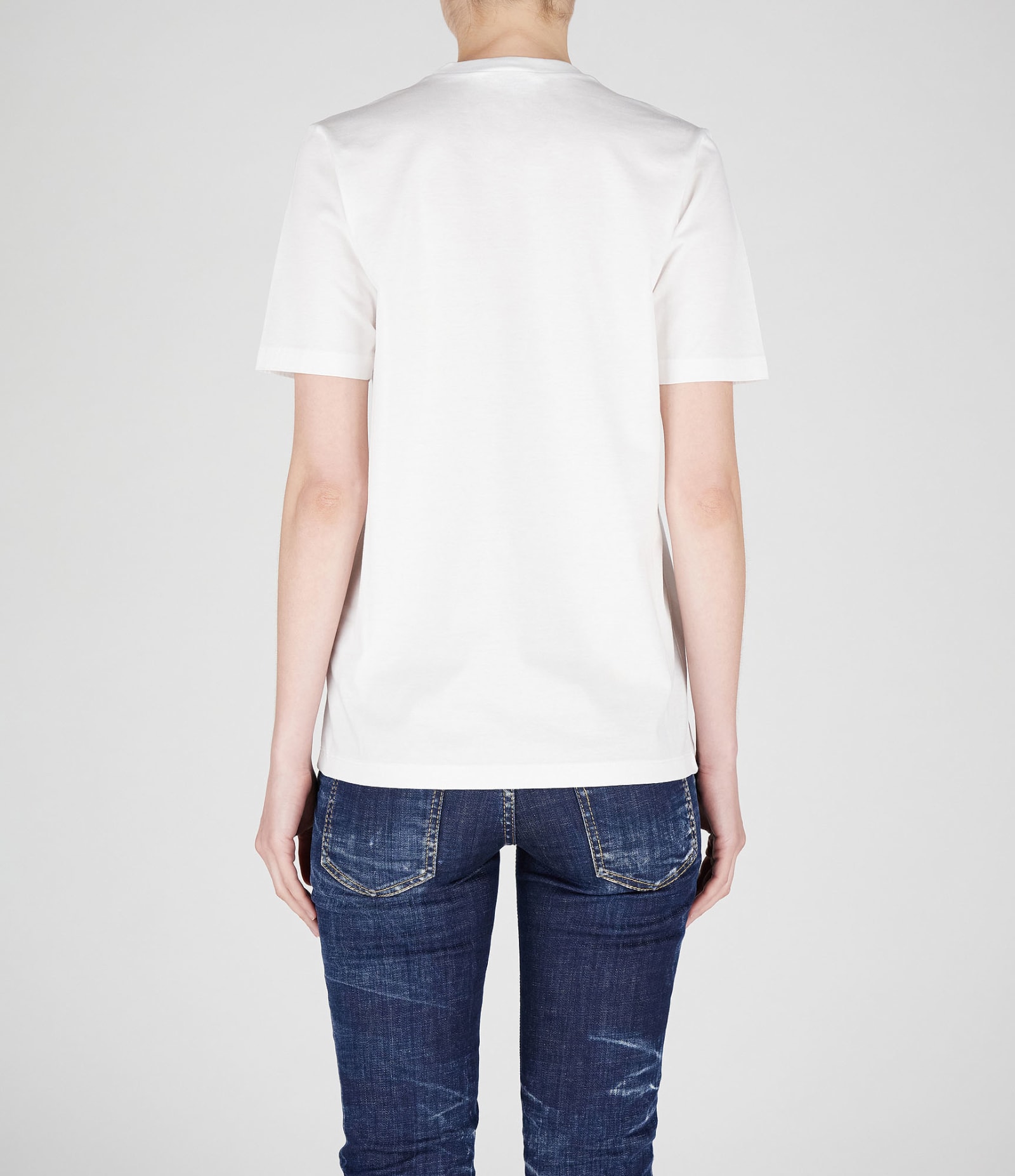 Shop Dsquared2 T-shirts In White-black