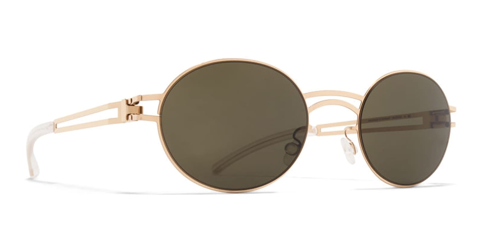 Mykita Dada Round-frame Sunglasses In Green