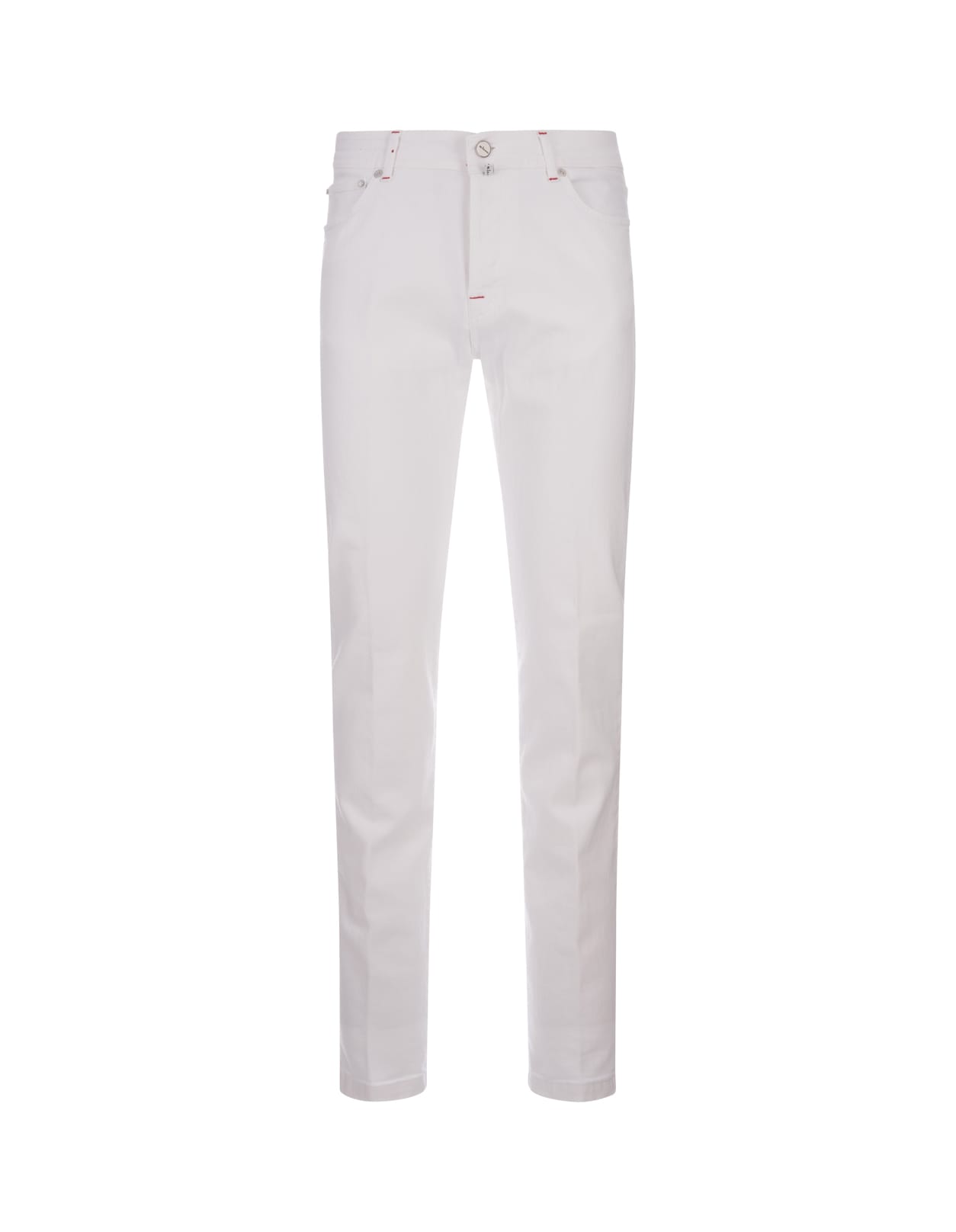 Slim Fit Jeans In White Denim