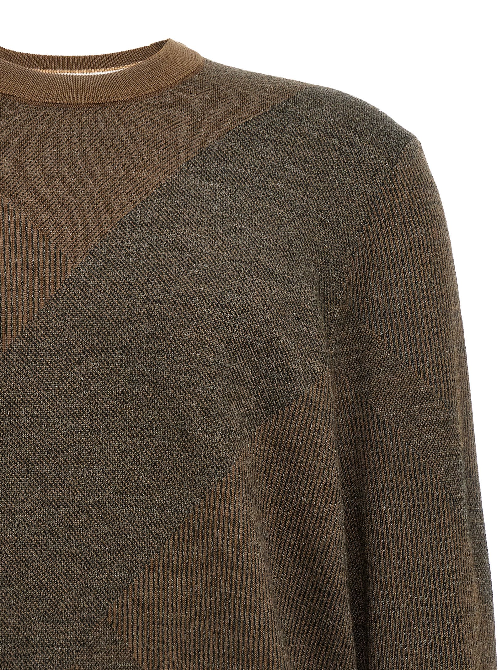 Hugo Boss Brown H Eclaus Sweater In Green