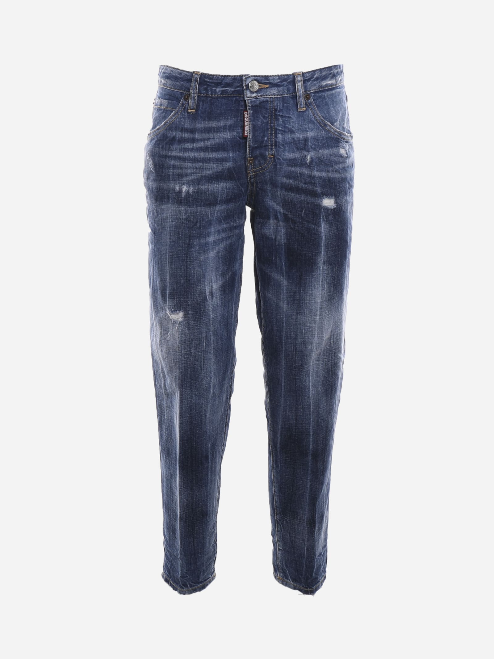 Dsquared2 Jeans FADED EFFECT COTTON JEANS