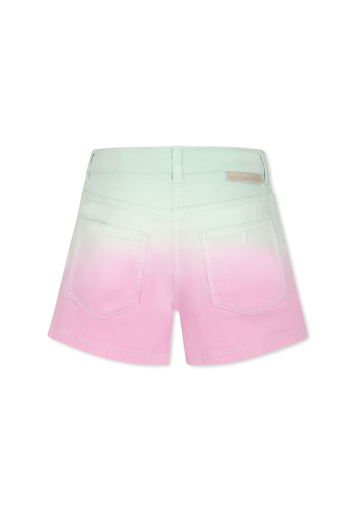 Stella Mccartney Multicolor Shorts For Girl With Logo In Multicolor