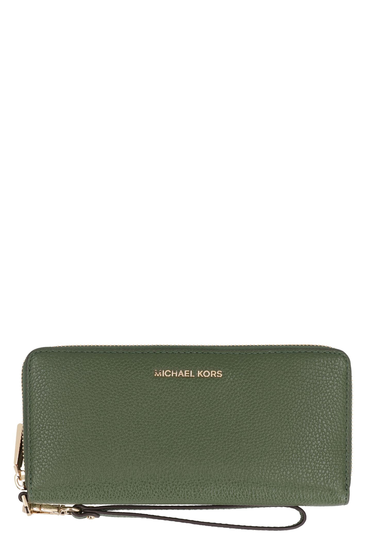 Michael Michael Kors Continental Leather Wallet In Green