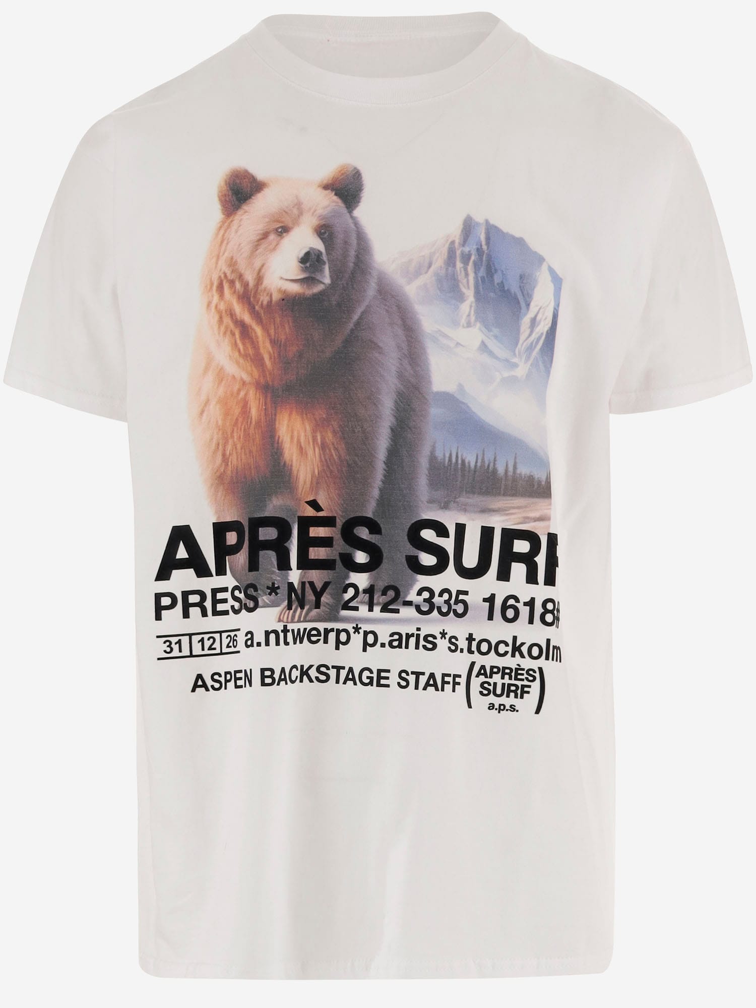 Après Surf Cotton T-shirt With Graphic Print In White