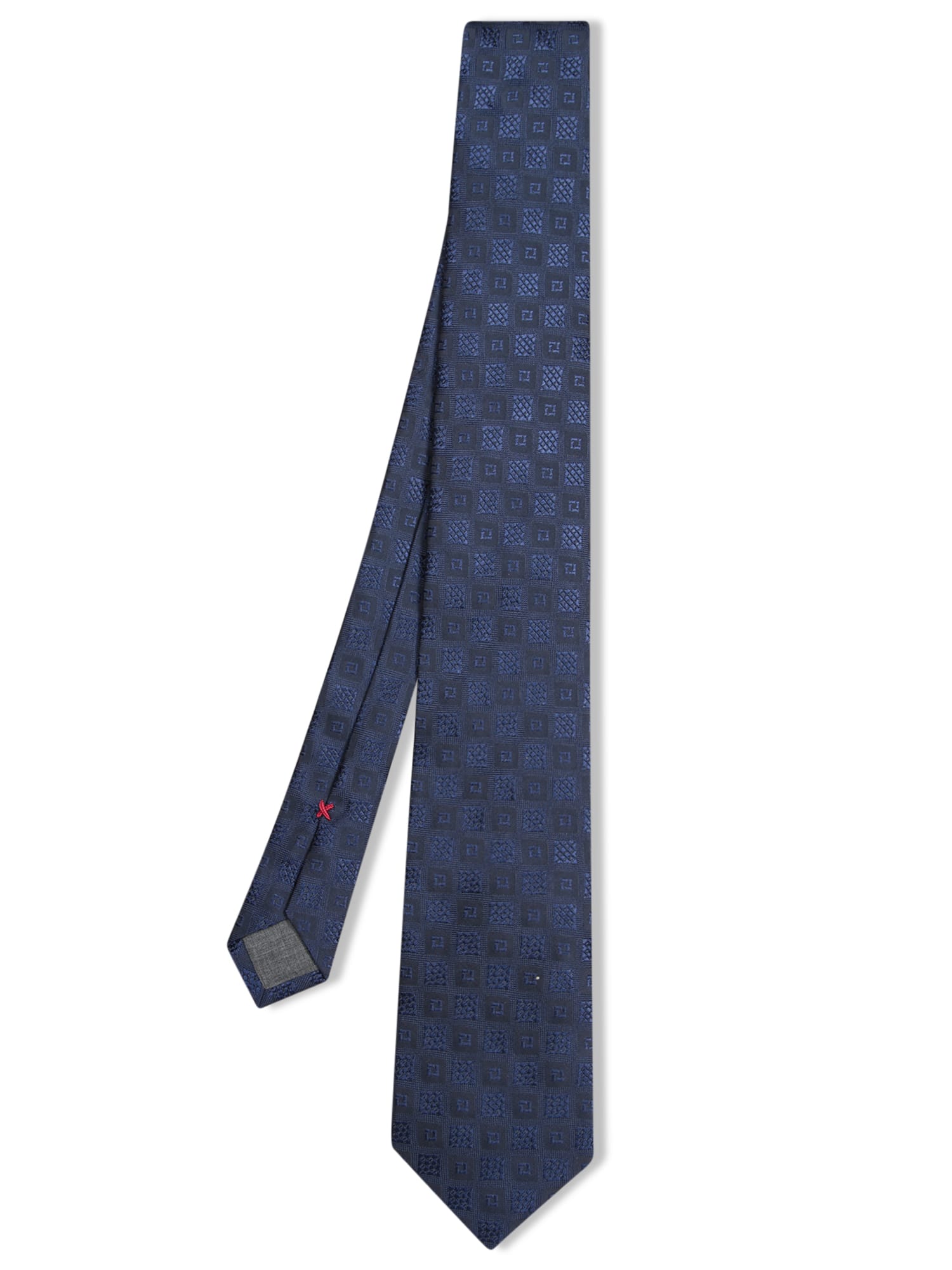 Blue Geometric Pattern Tie