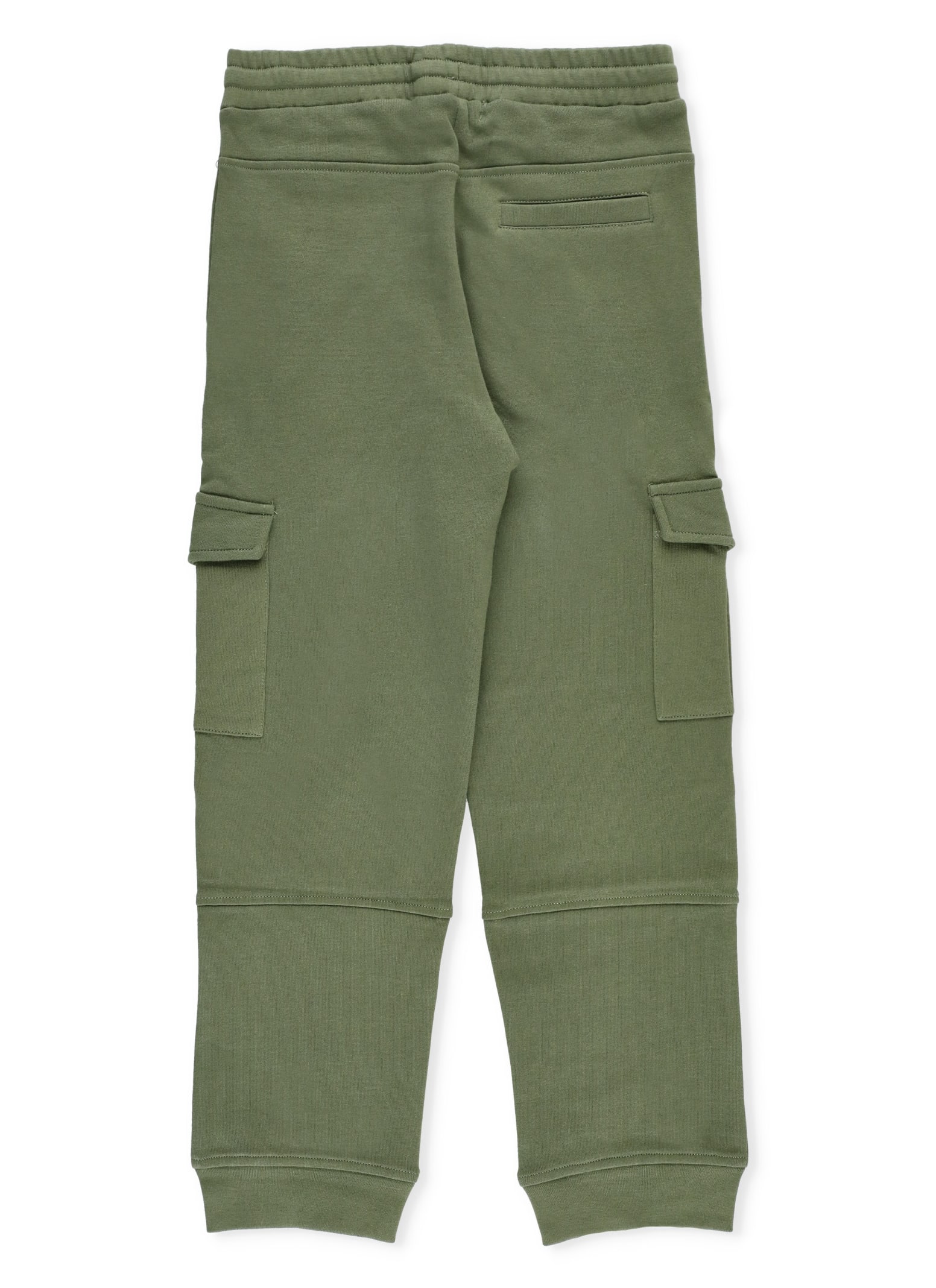 Shop Stella Mccartney Cotton Cargo Trousers In Green