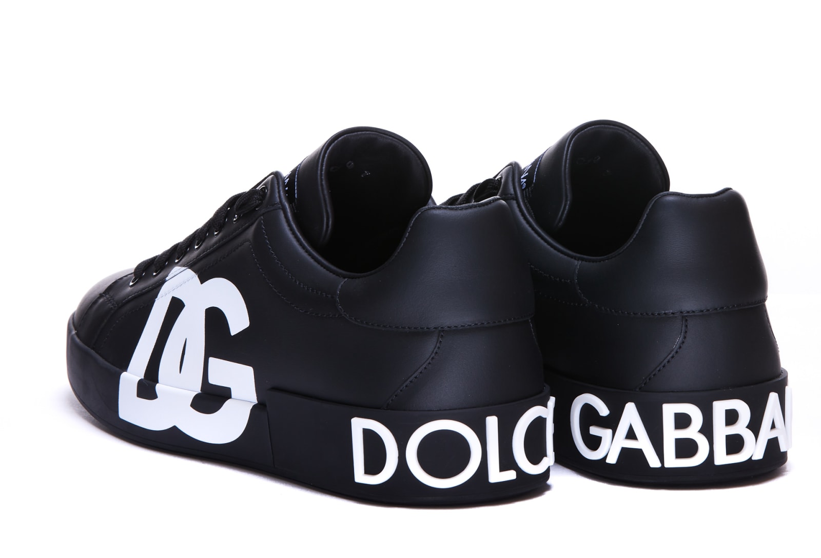 Shop Dolce & Gabbana Portofino Sneakers In Black