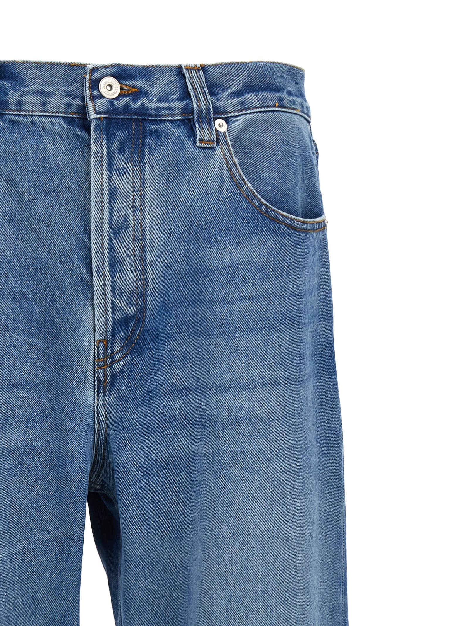 Shop Jacquemus Le De Nîmes Droit Jeans In Blue