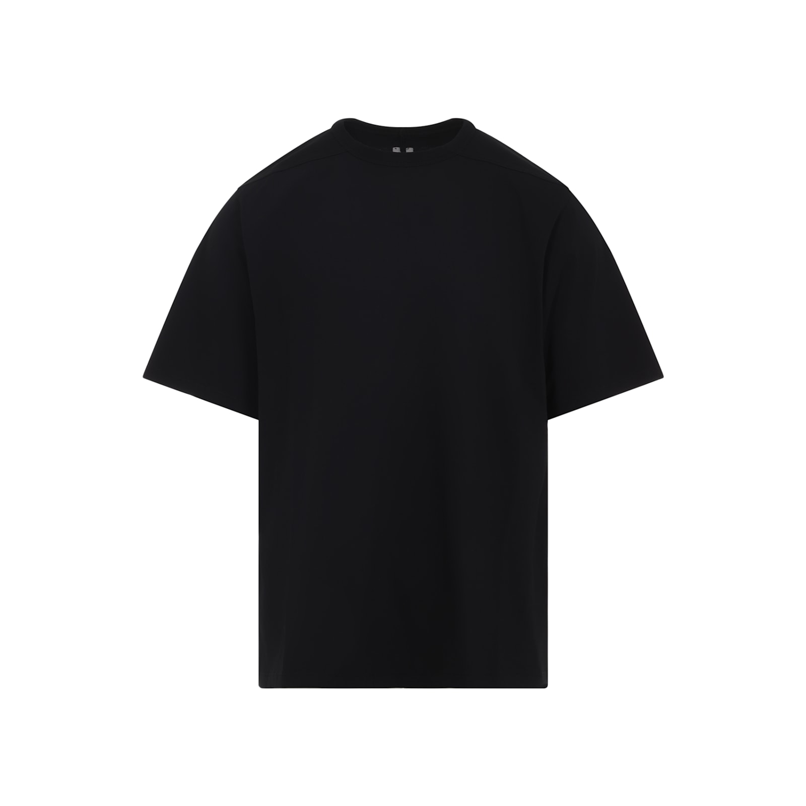 Rick Owens Short-sleeve Round-neck T-shirt In Black