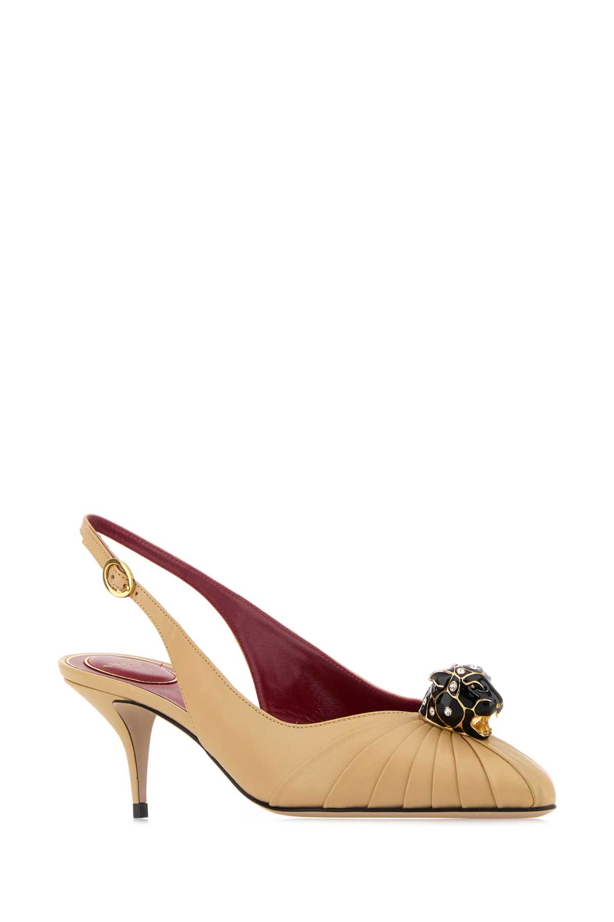 Valentino Chic Panthea Pumps Kitten Heel In Neutral