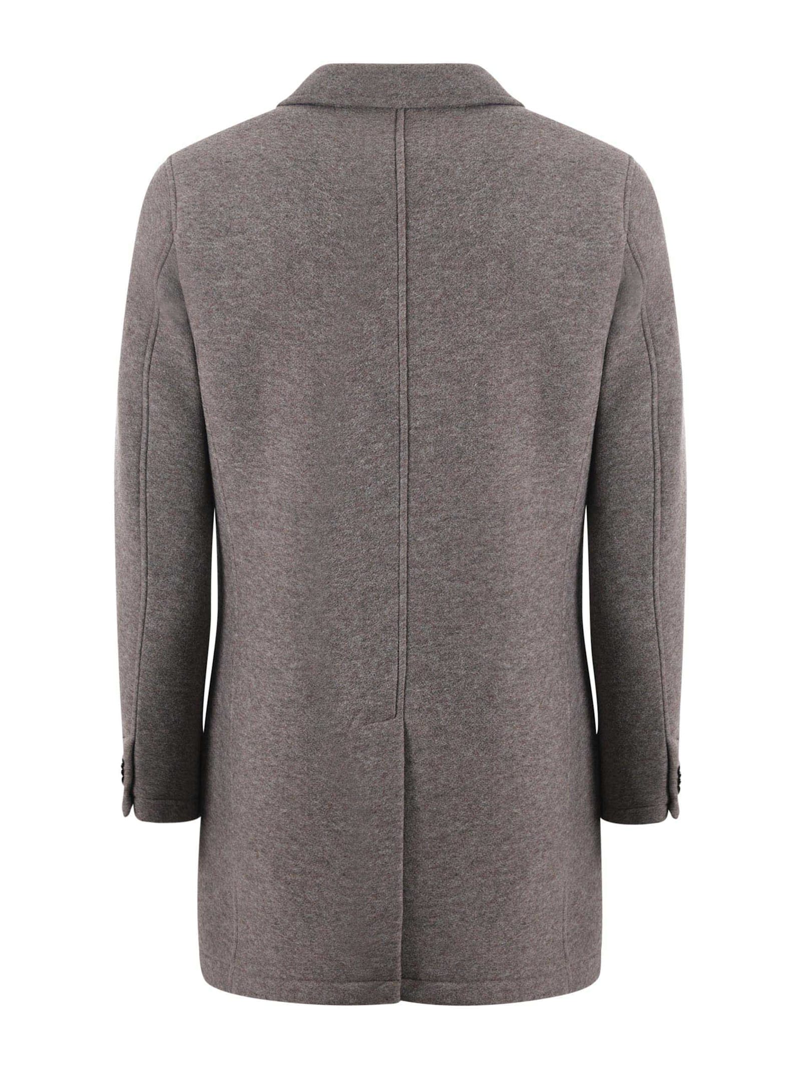 Shop Manuel Ritz Coat In Dove Grey