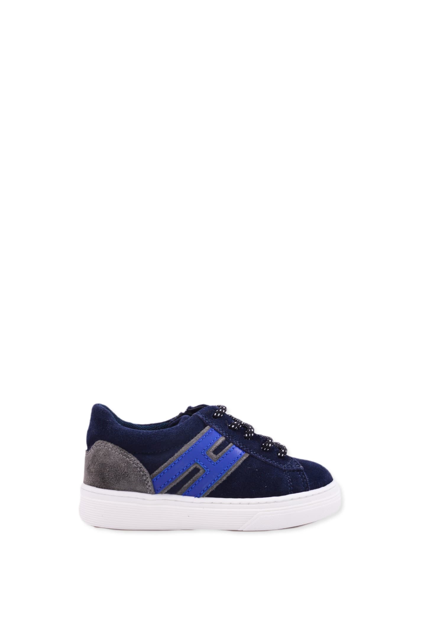 Shop Hogan Sneakers In Suede Leather In Blue