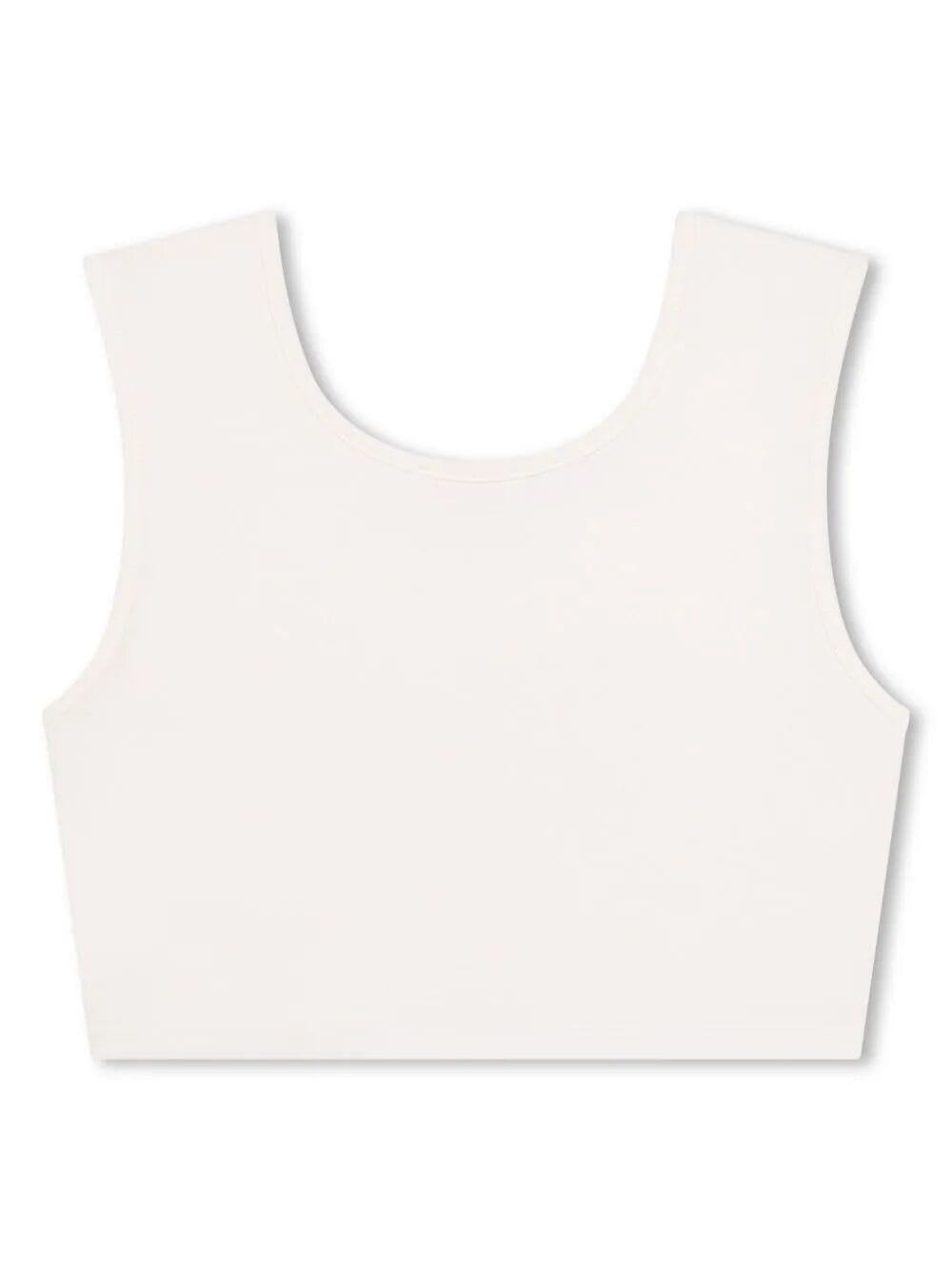 Shop Chloé Tank Top In Off White