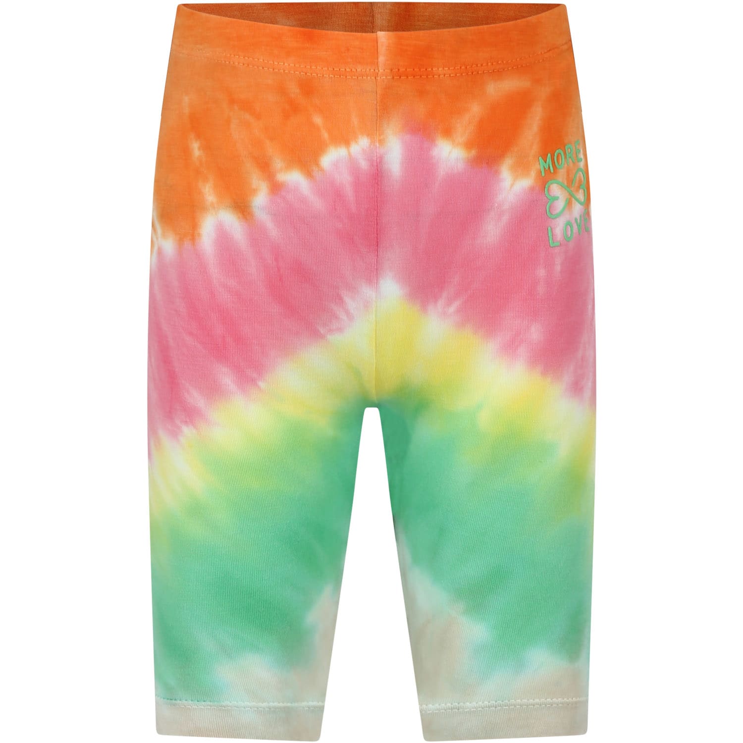Molo Kids' Multicolor Shorts For Girl With Tie-dye Print