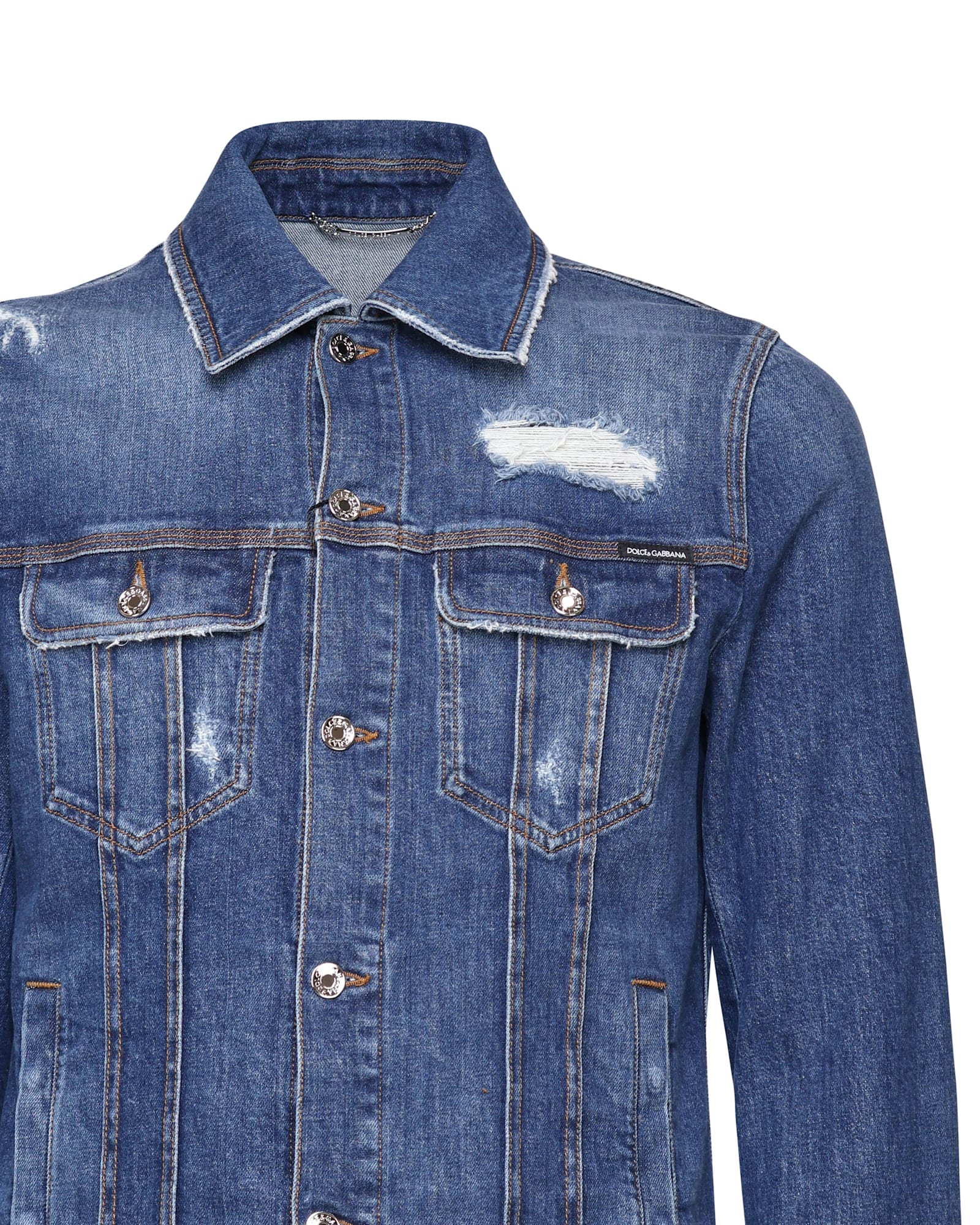 Shop Dolce & Gabbana Cotton Denim Jacket