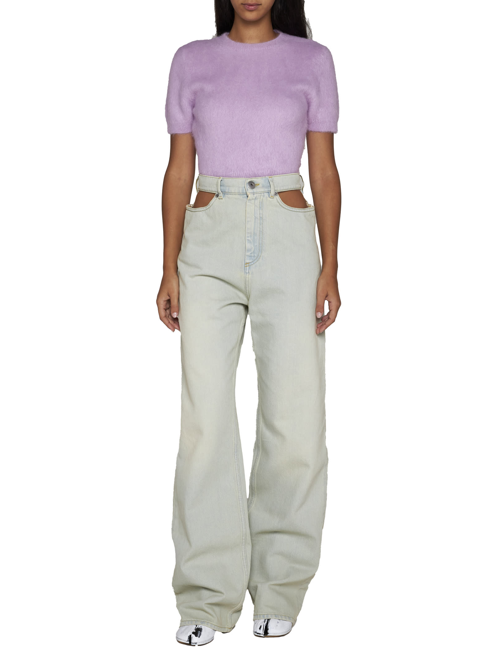 Maison Margiela Jeans In Light Blue