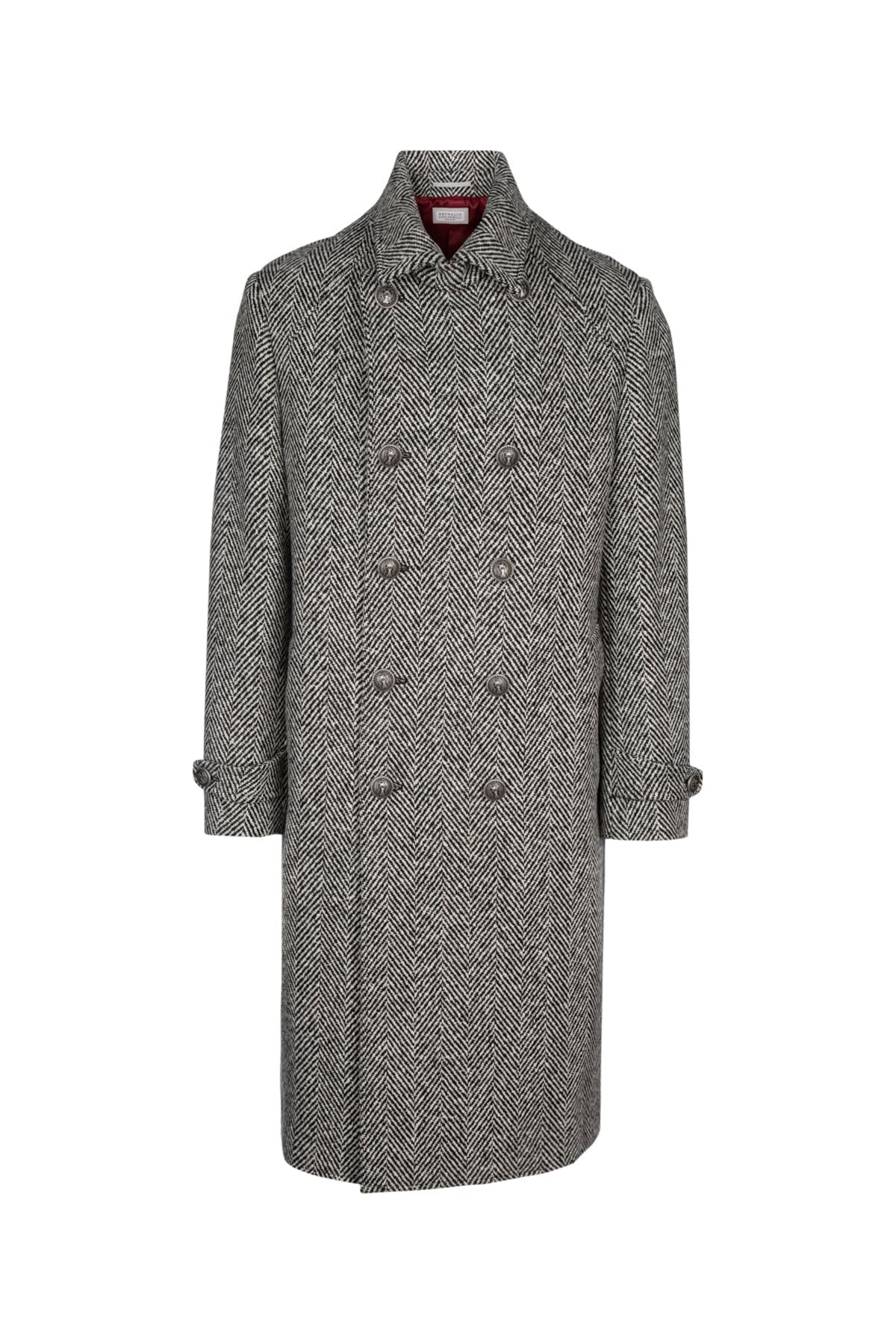 Shop Brunello Cucinelli Overcoat In Cuf82