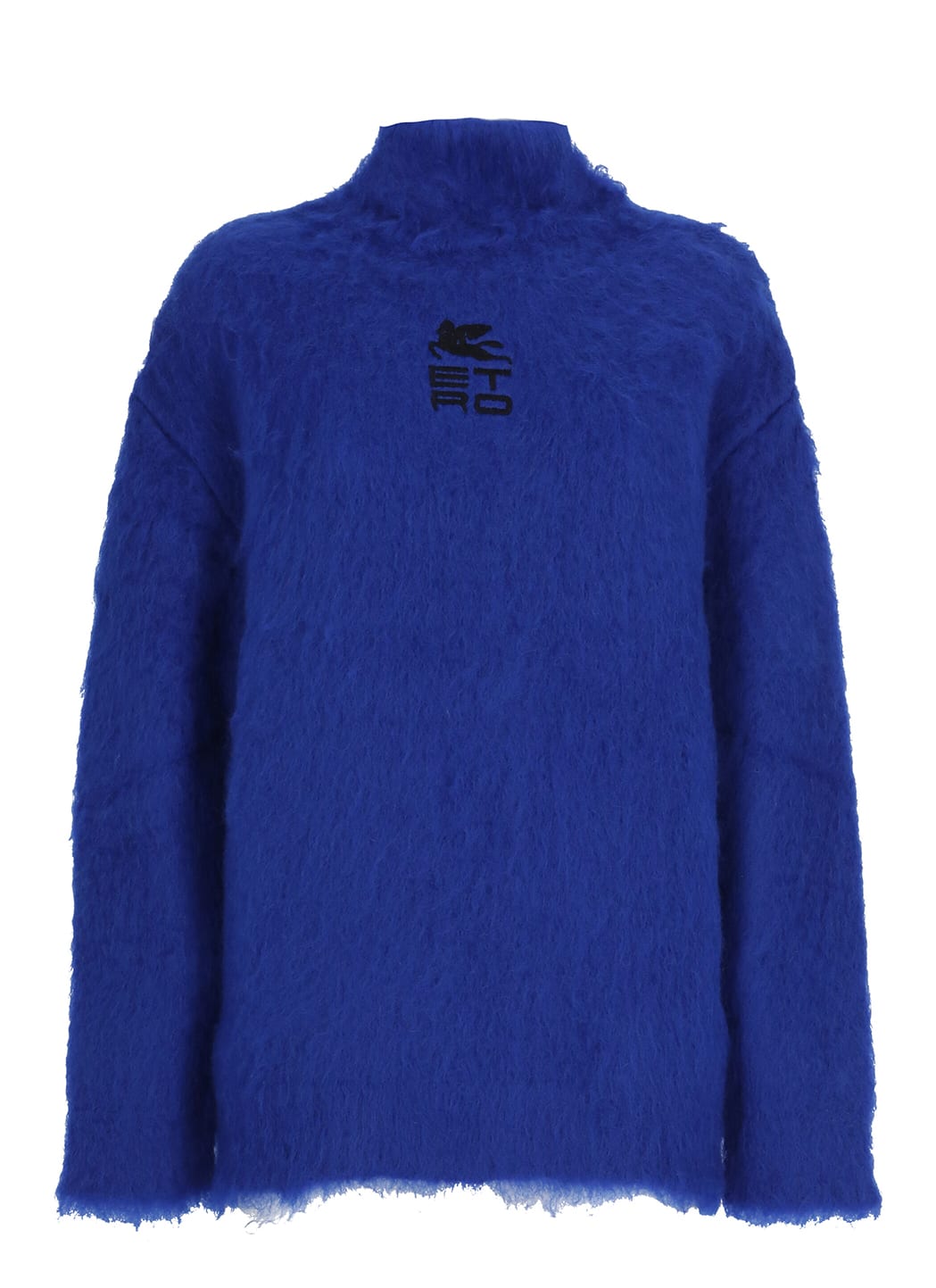 Etro Mohair Sweater With Embroidered Logo