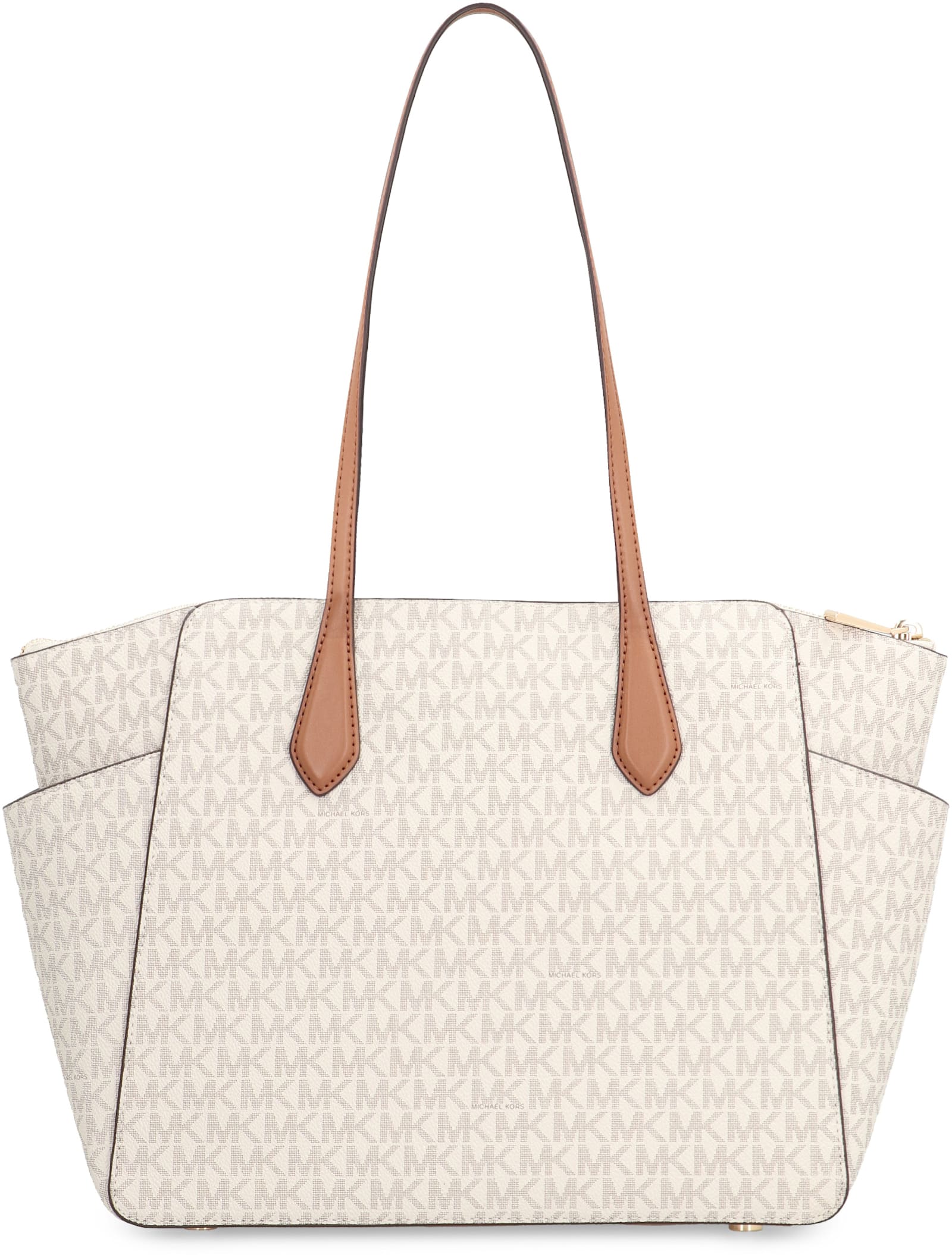 Michael Kors Marilyn Medium Tote Bag With Logo In Brown