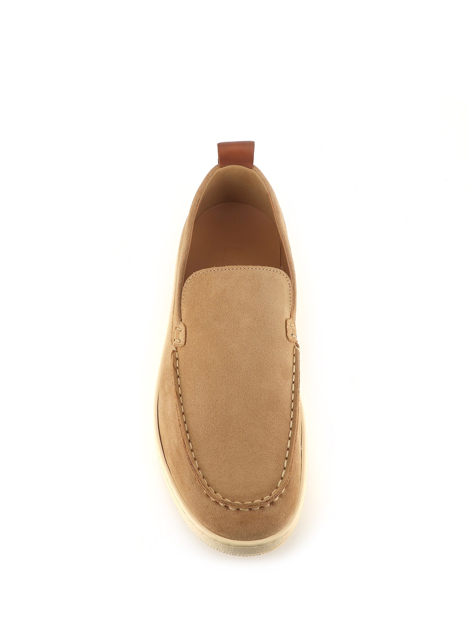 Lanvin Suede Slipper Loafers Dark Beige In Beige