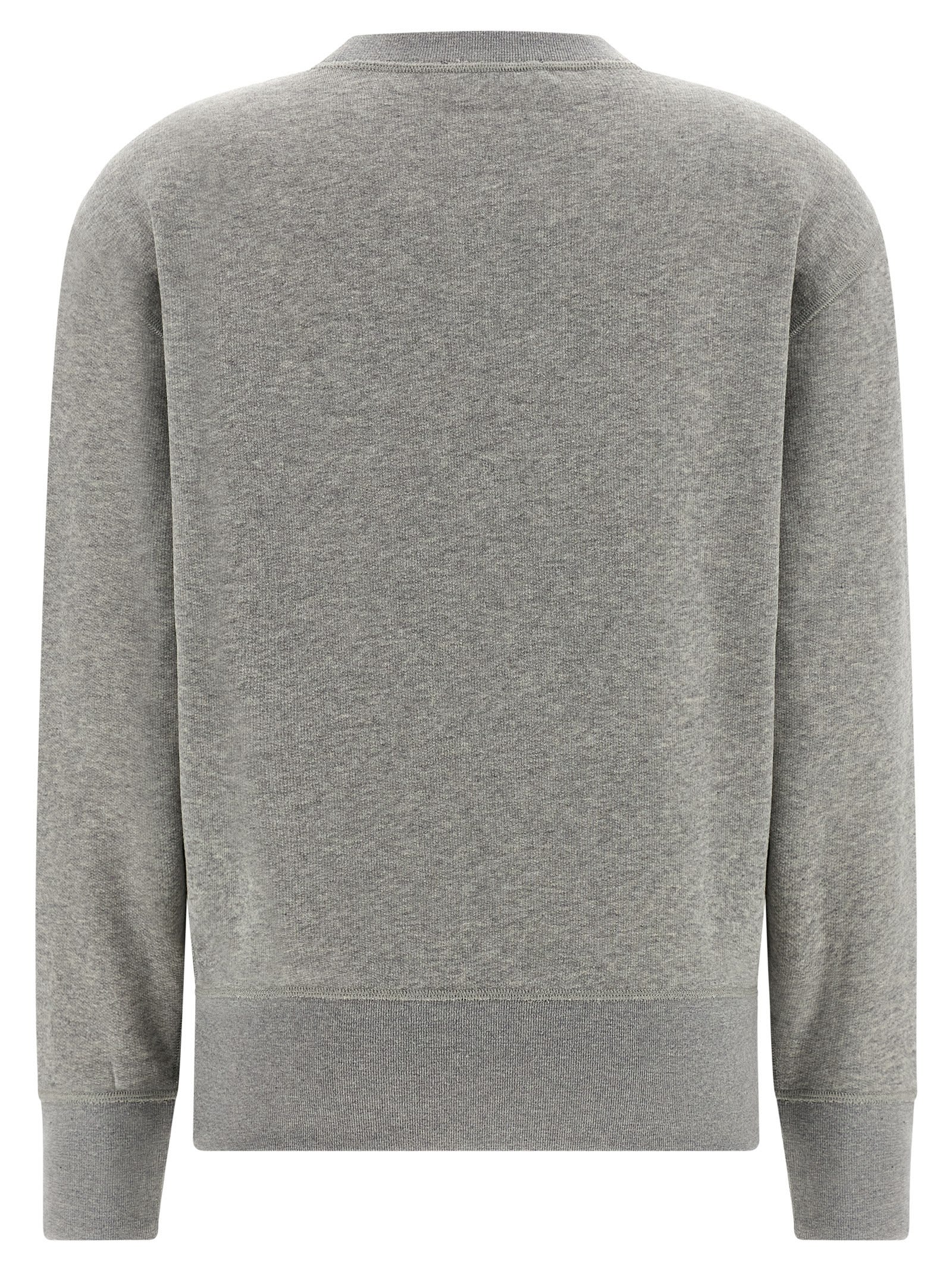 Darkpark Comfortable Crew Neck Long Sleeve Sweatshirt In Gray