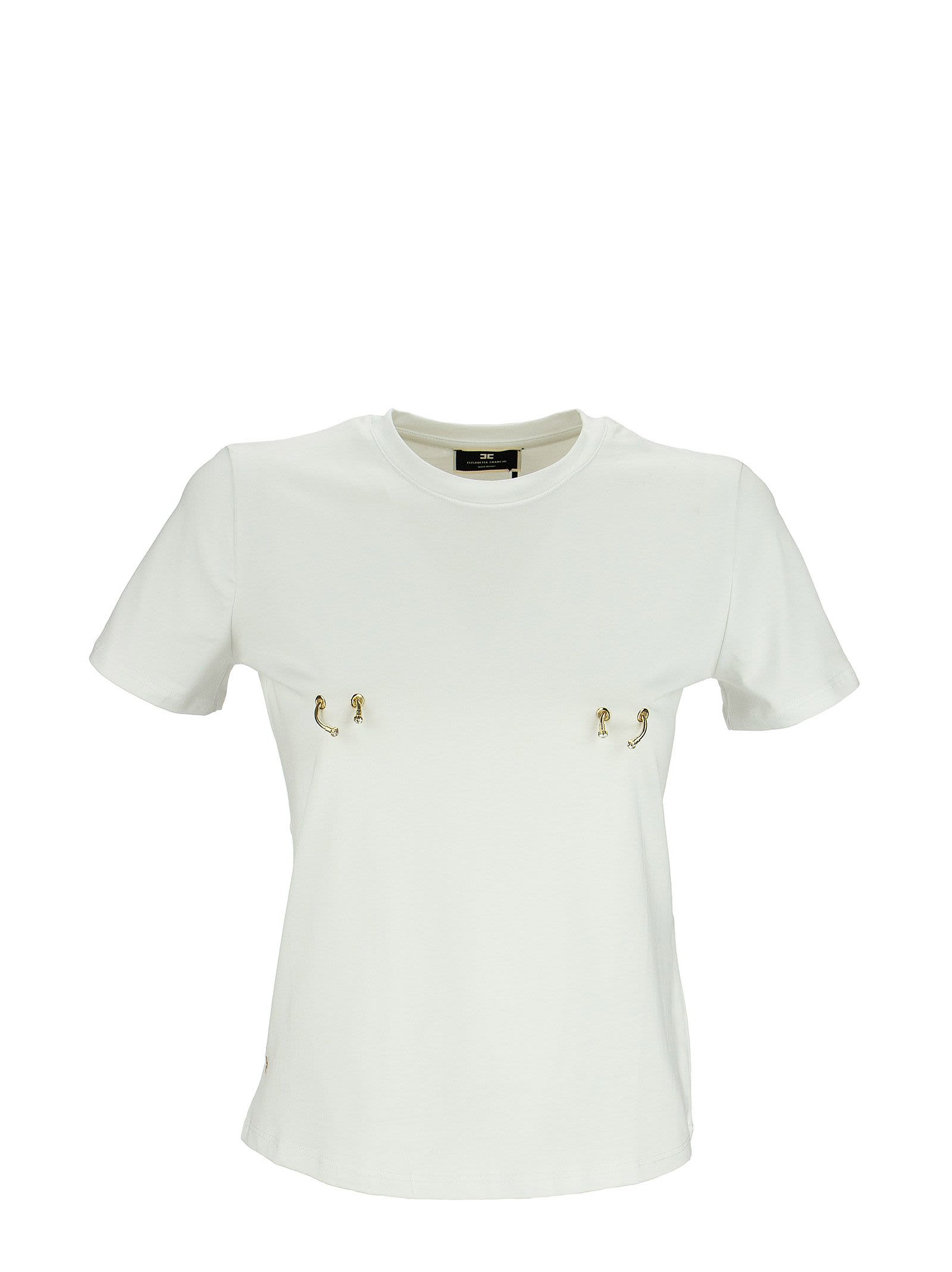 Elisabetta Franchi T-shirt With Piercings