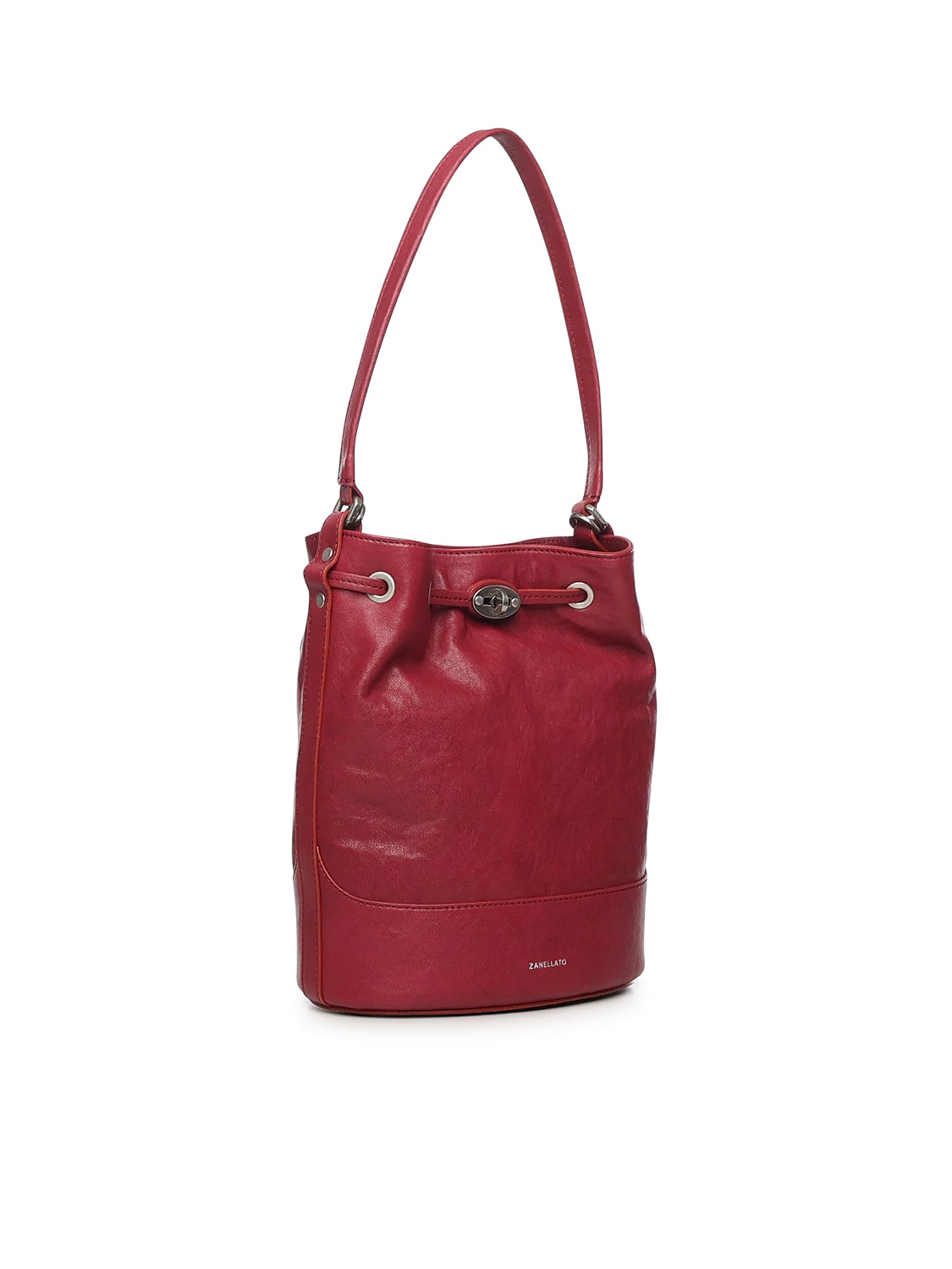 Zanellato Small Monda Bucket Bag In Red