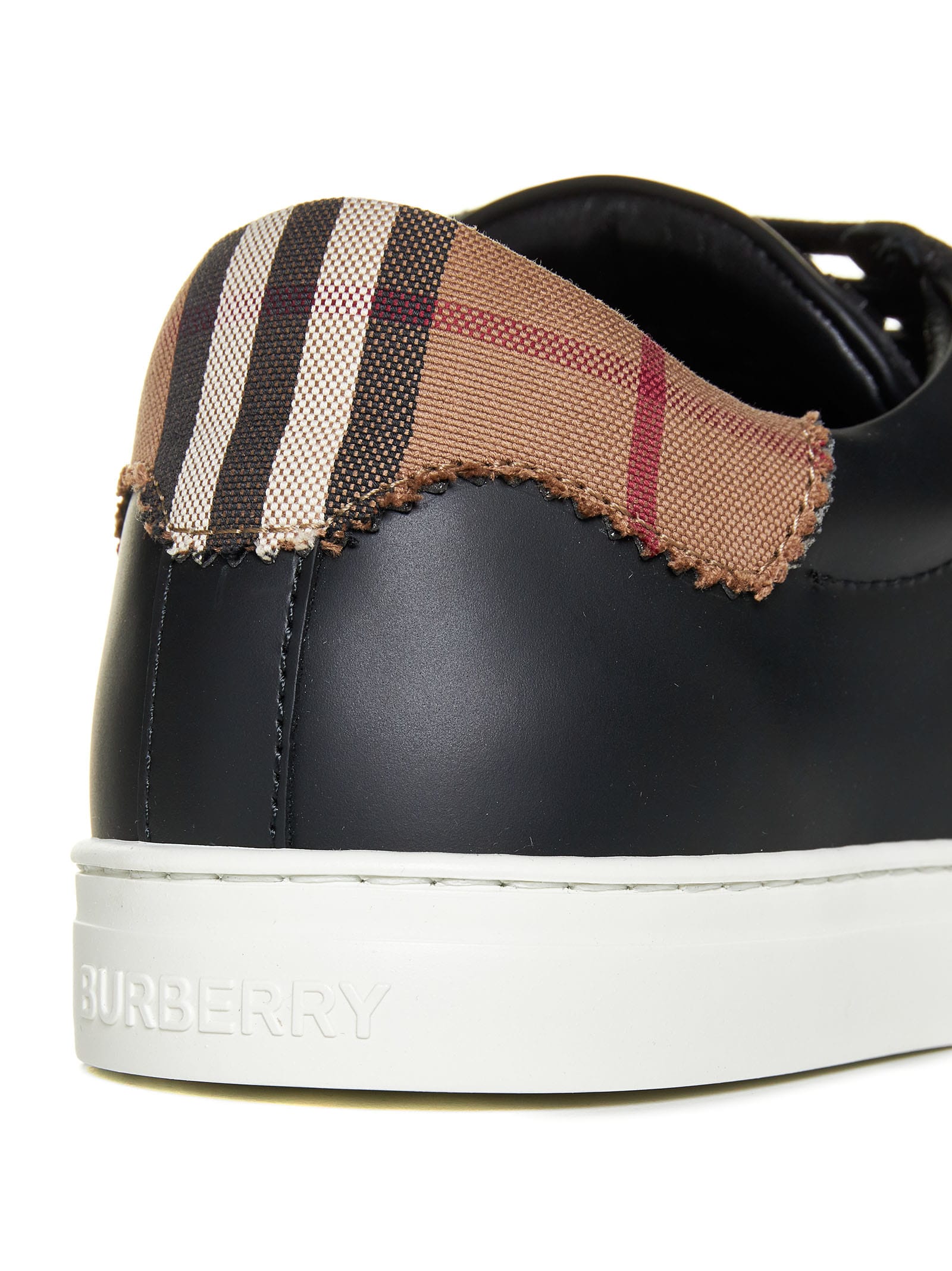 Shop Burberry Sneakers In Black