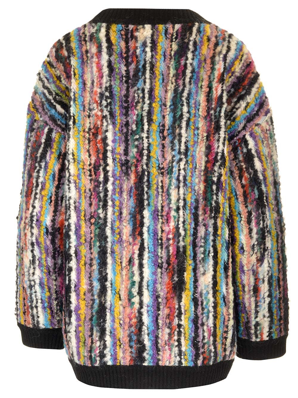 Shop Missoni Oversized Cardigan In Multicolor