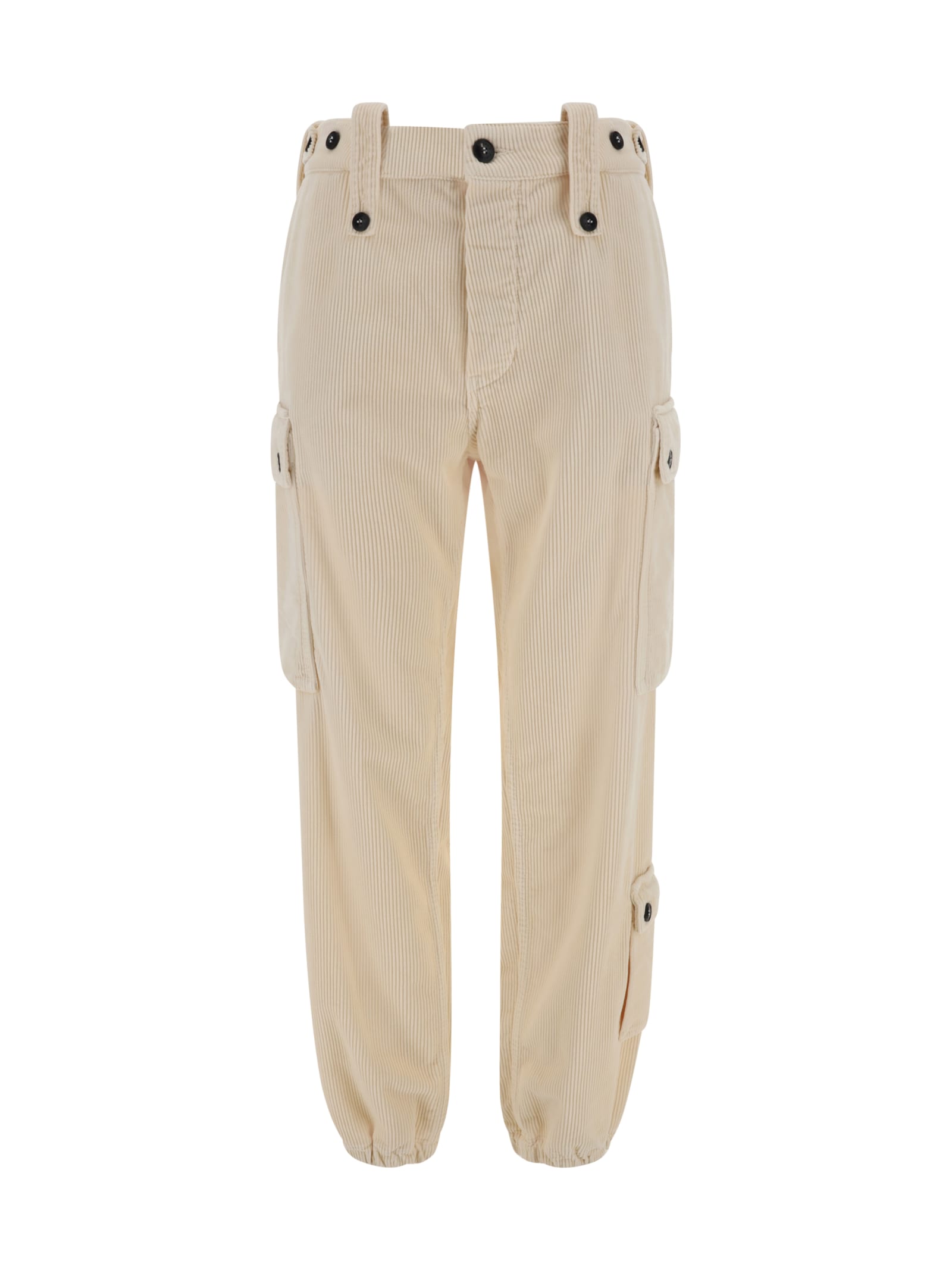 Shop Fortela Cargo Pants In Off White
