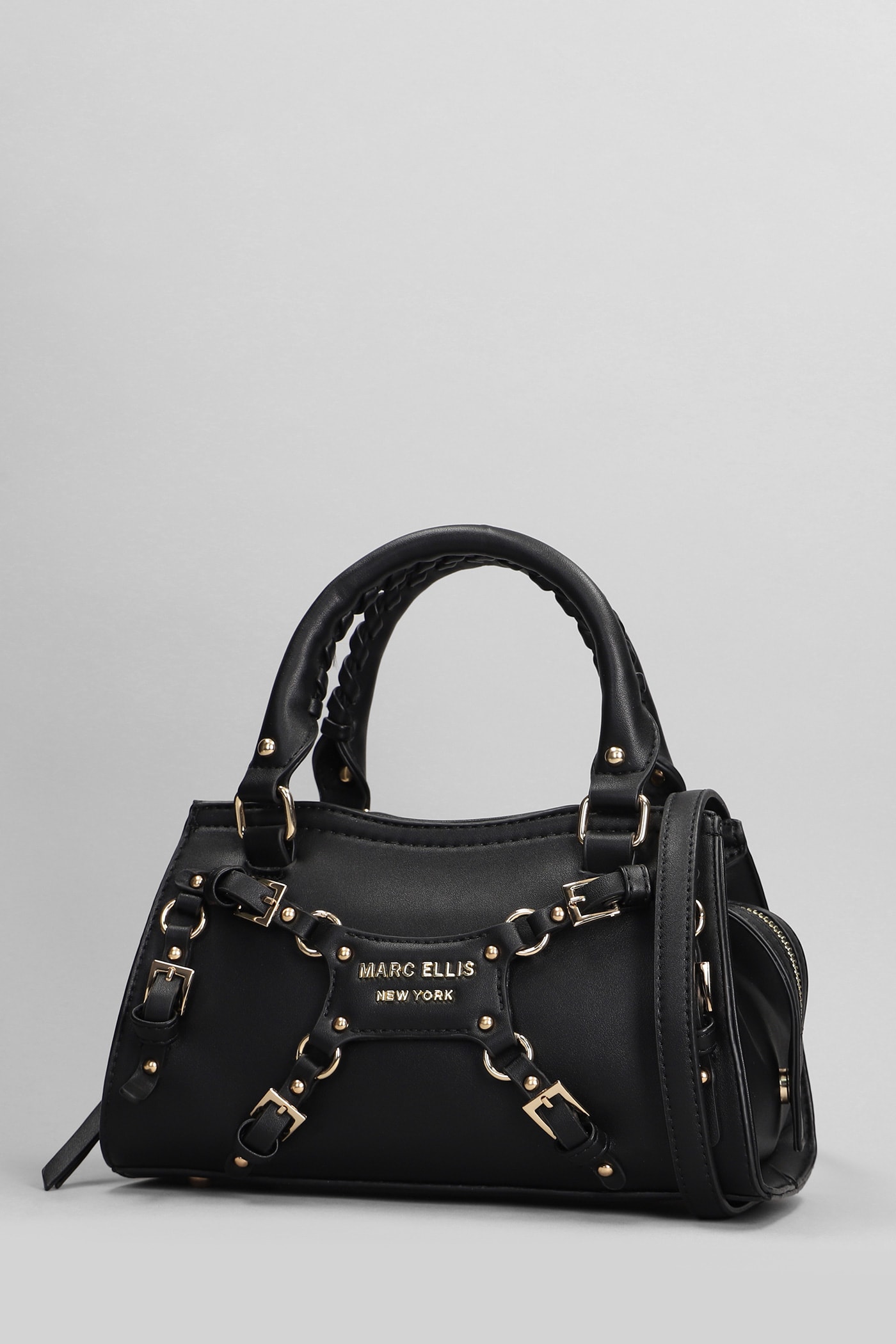 Shop Marc Ellis Rihanna S Shoulder Bag In Black Leather