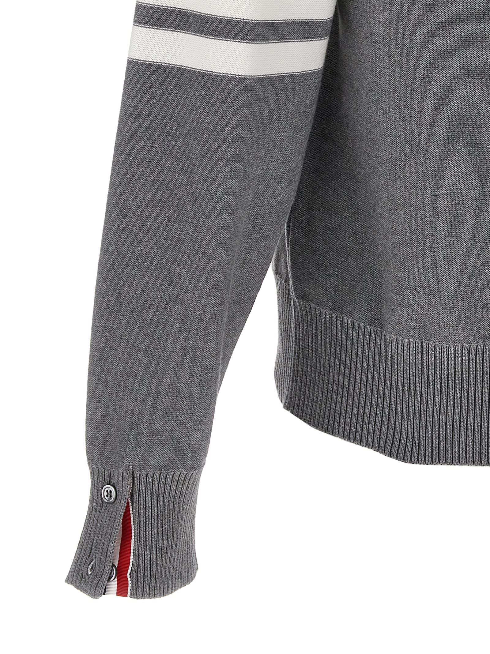 Thom Browne 4-bar Hector Sweaters And Cardigans In Grey