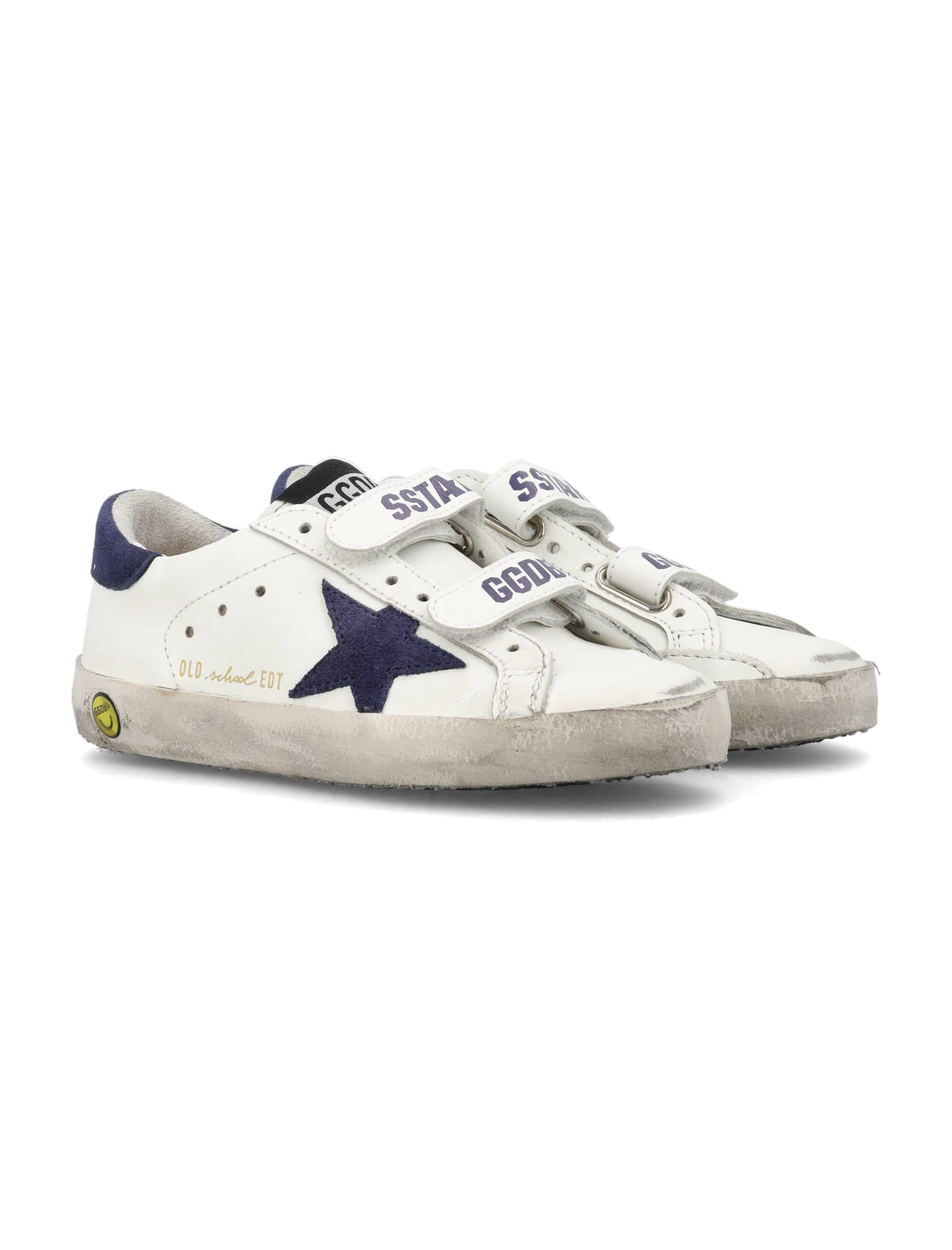 Shop Golden Goose Old School In White/blue/ice