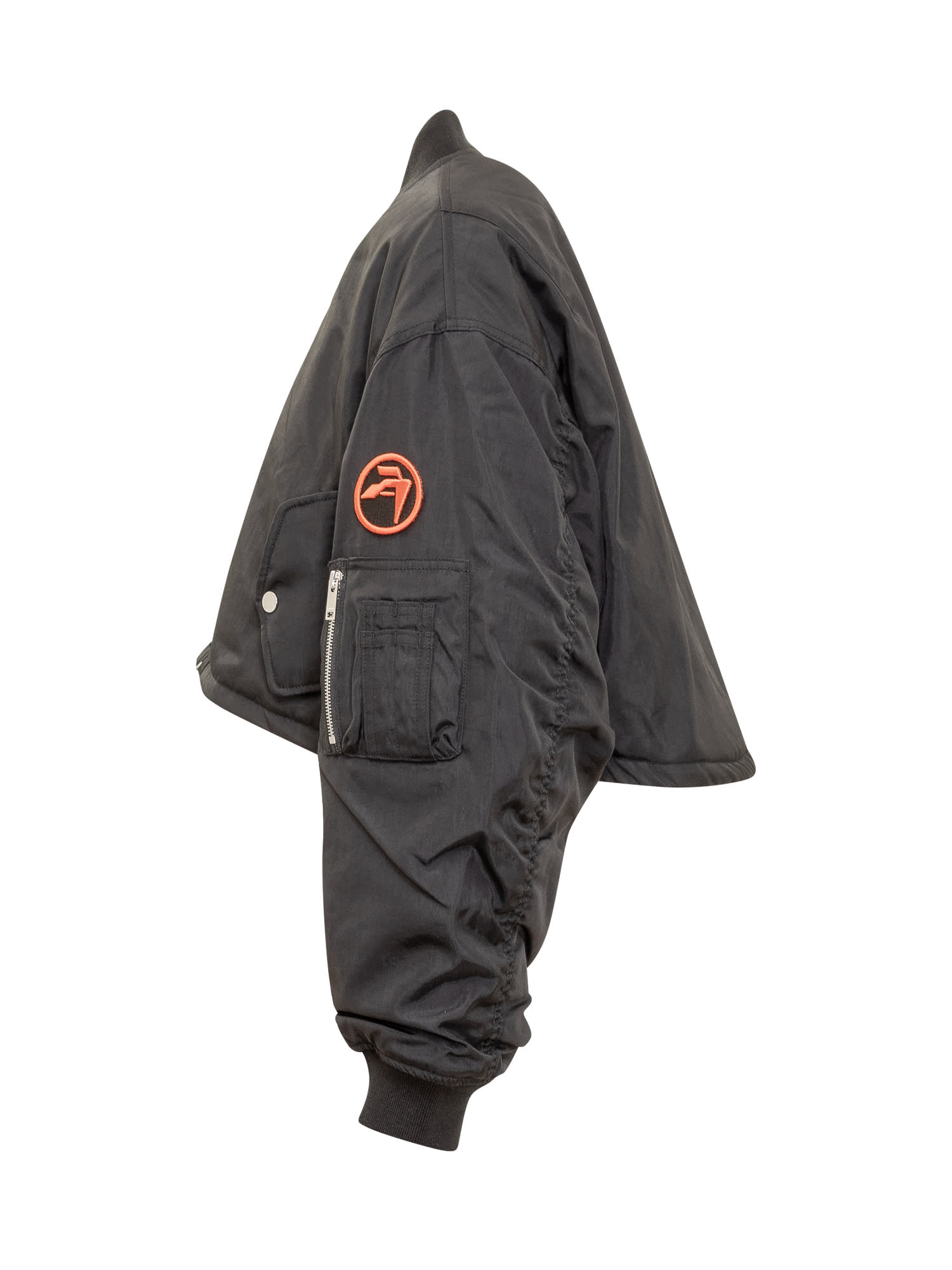 Shop Ambush Cropped Bomber Jacket In Tap Shoe No Color