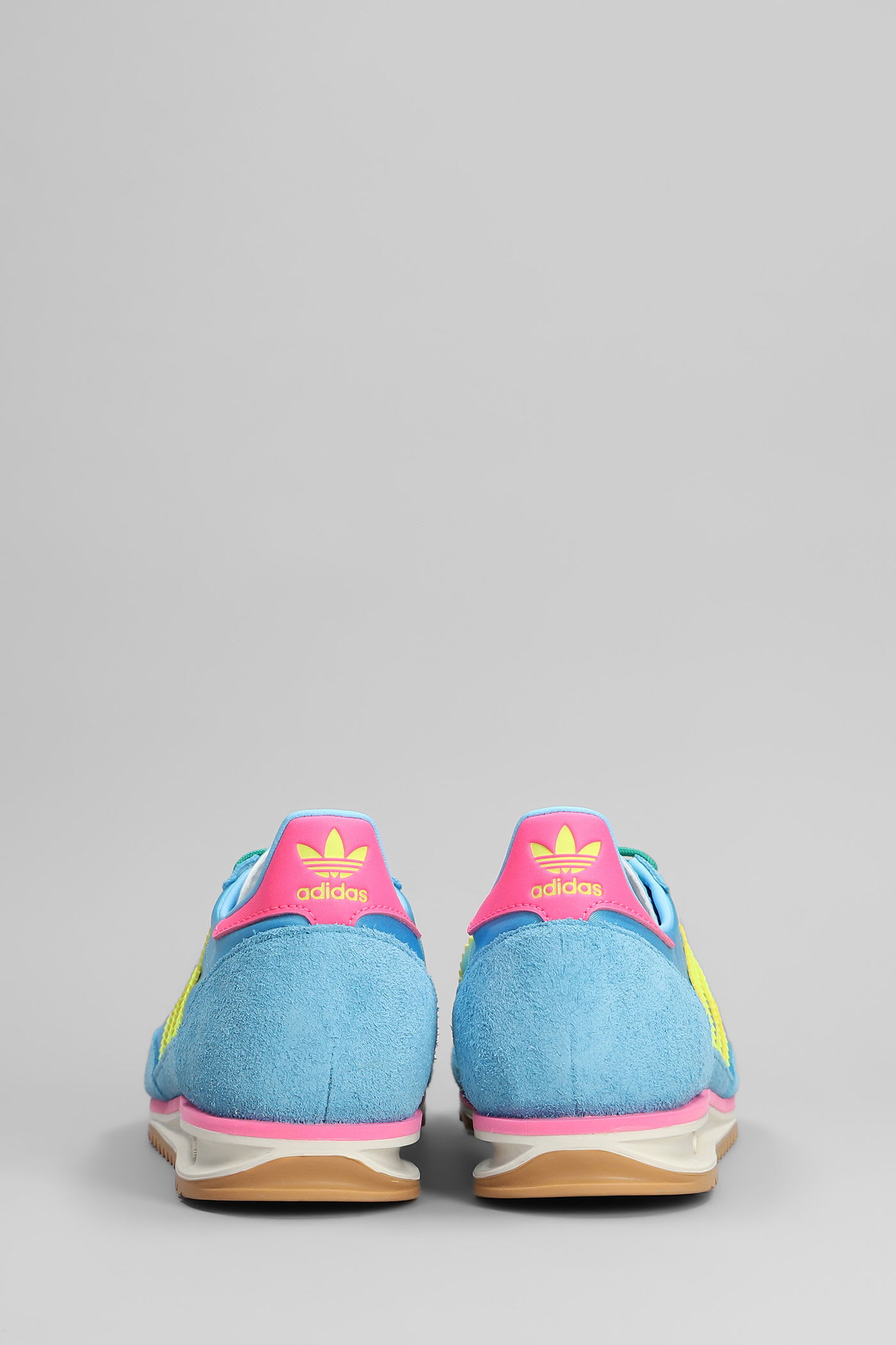 Adidas Originals Sl 72 Og Sneakers In Cyan Suede And Fabric In Blue