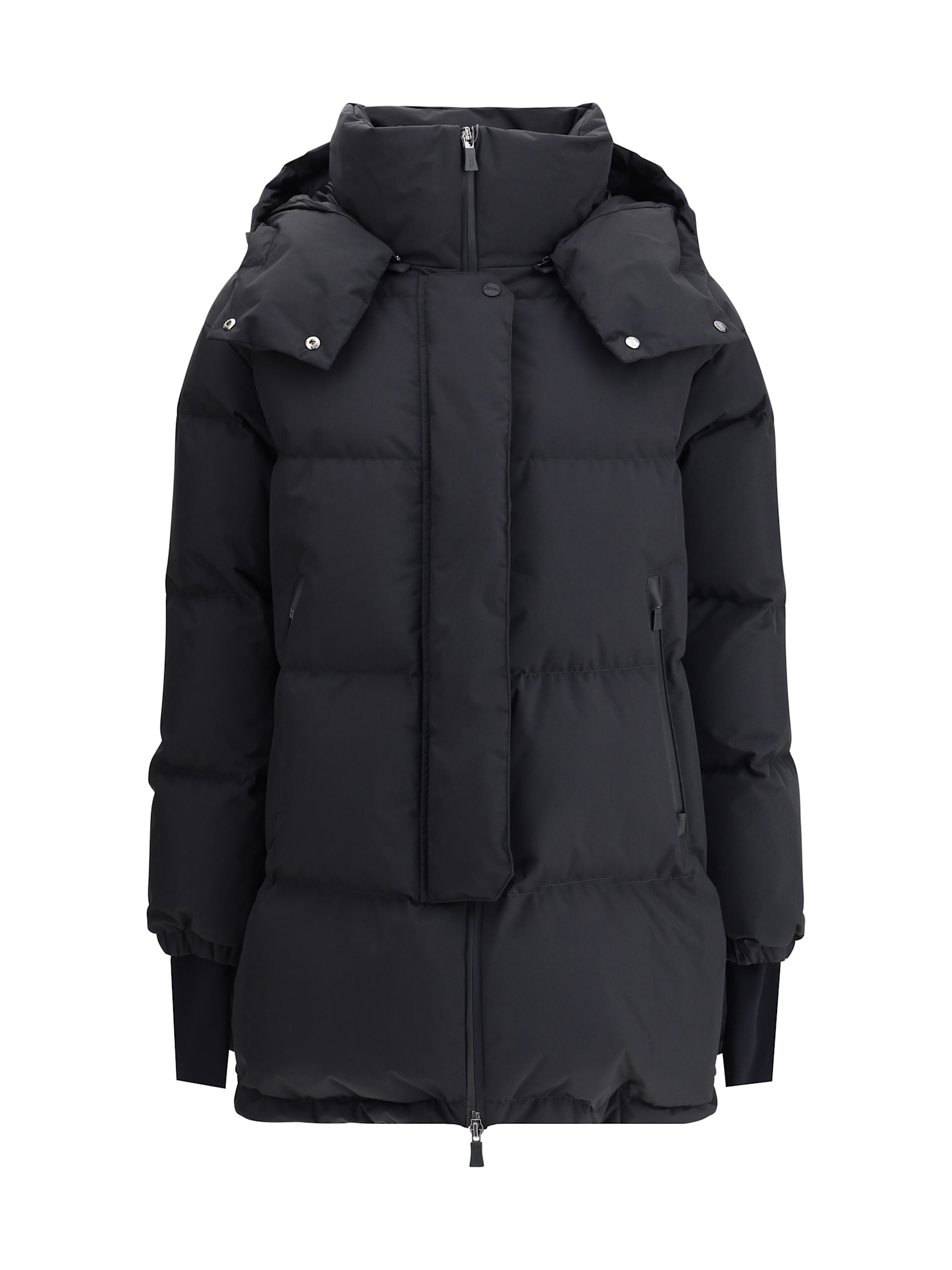 Herno Hooded Down Jacket In Black