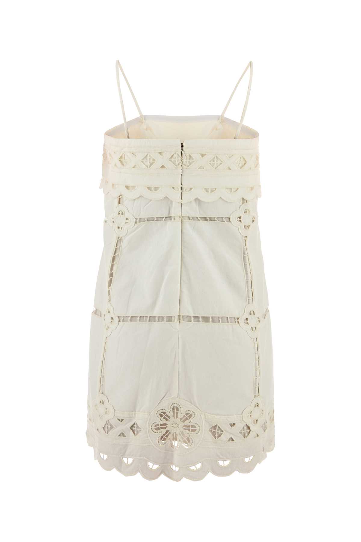 Shop Isabel Marant White Broderie Anglaise Parvedy Mini Dress