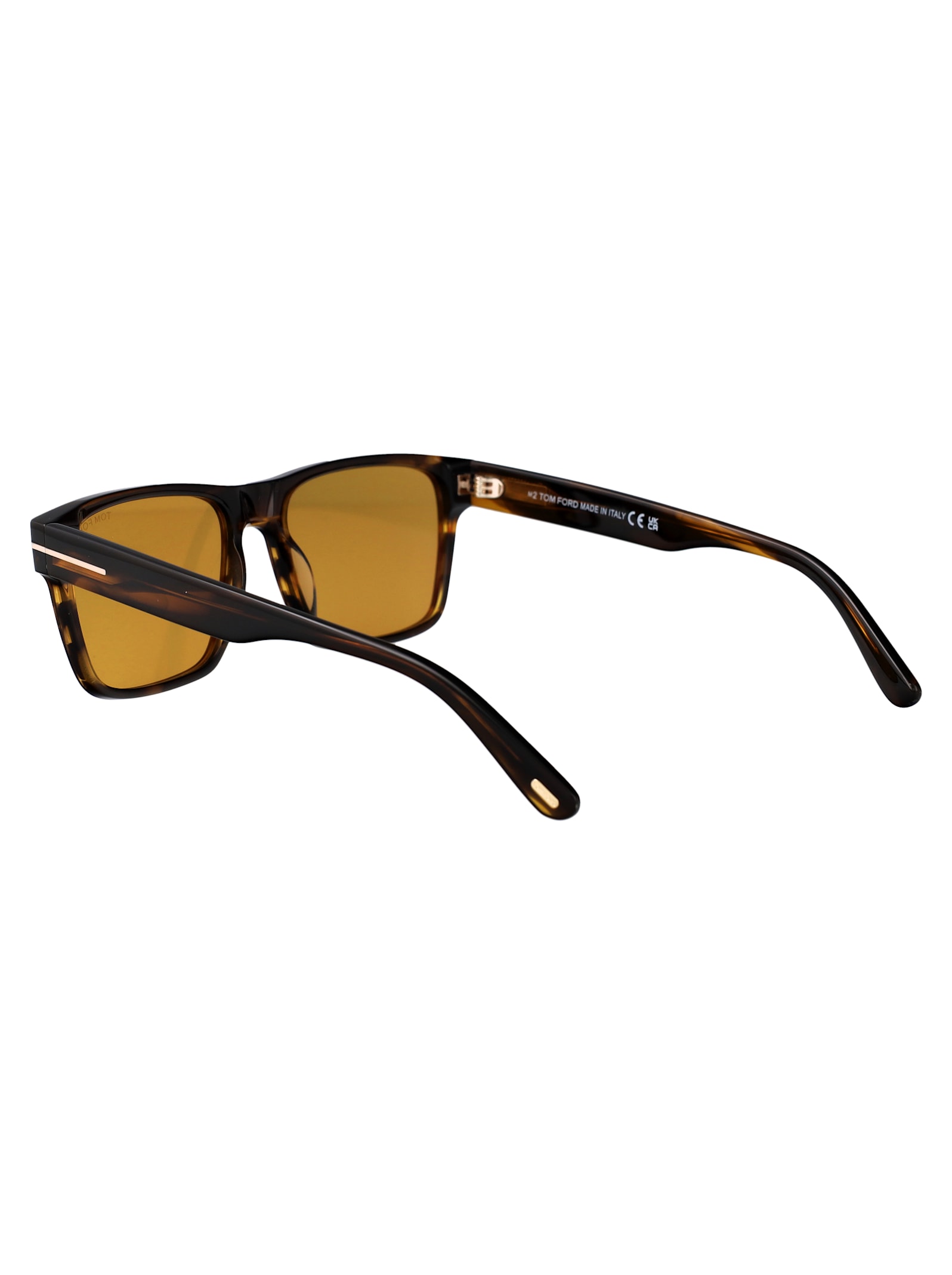 Tom Ford Eyewear Calder Square Frame Sunglasses In Avana/altro / Marrone