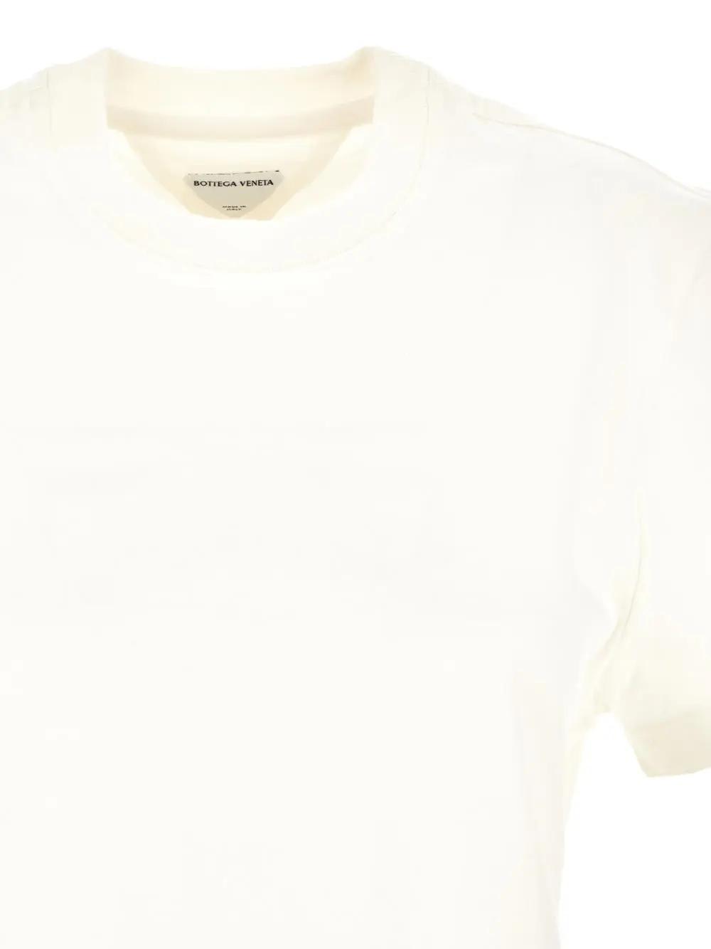 Shop Bottega Veneta Short-sleeved Crewneck T-shirt In White