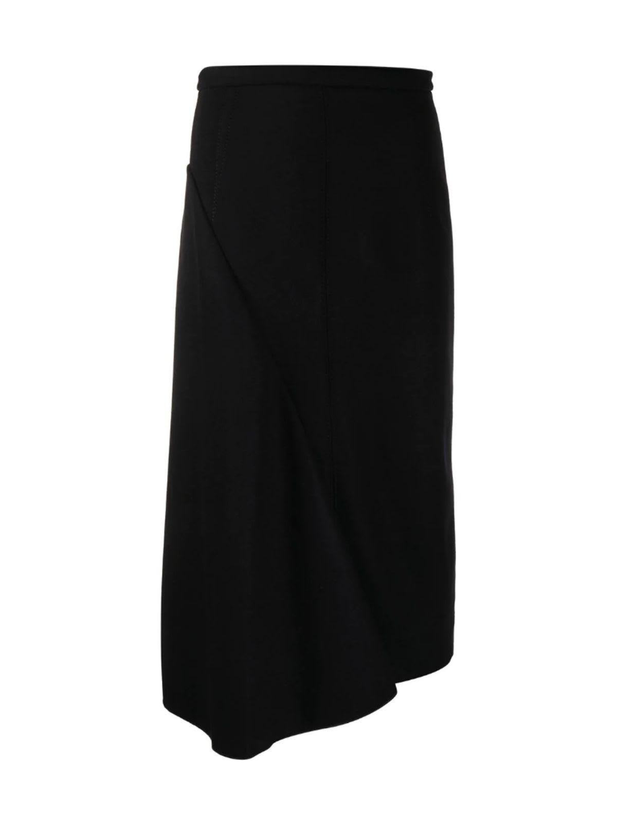 N.21 Flannel Straight Skirt W/side Zip