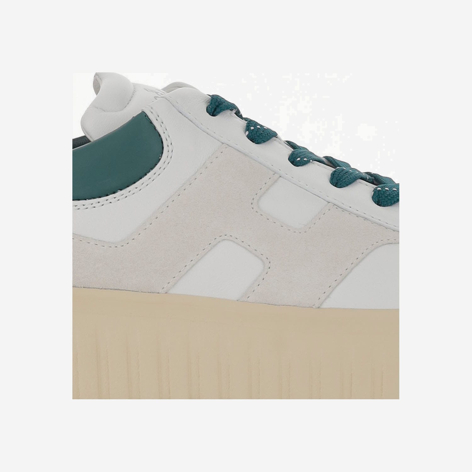 Hogan H Slash Lace-up Shoe In Neutral
