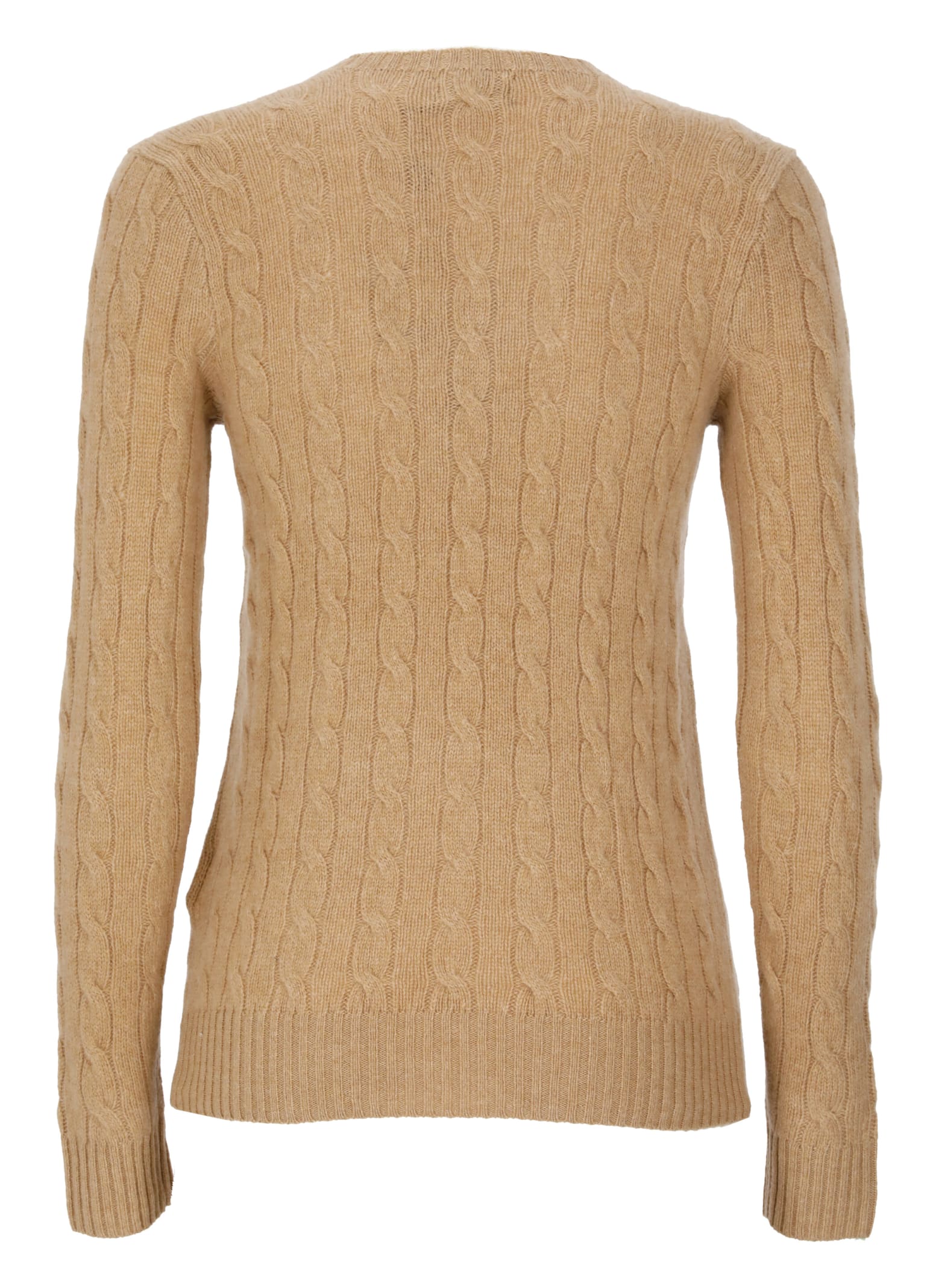 Shop Ralph Lauren Wool Sweater In Beige