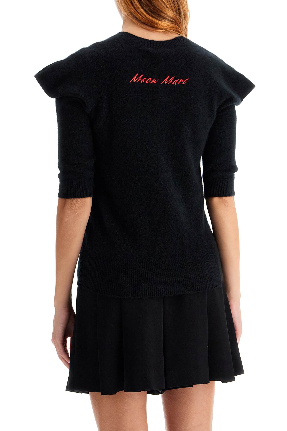 Shop Marc Jacobs Pullover The Cat Sweater In Black (black)