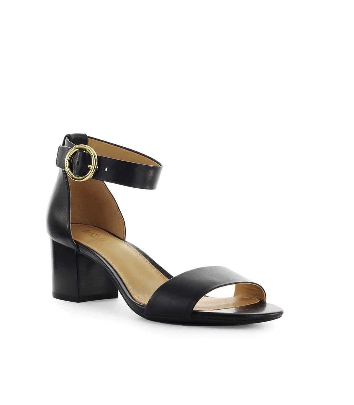 Michael Kors Michael Kors Lena Flex Mid Black Leather Sandal - Black (Black) - 10984728 | italist