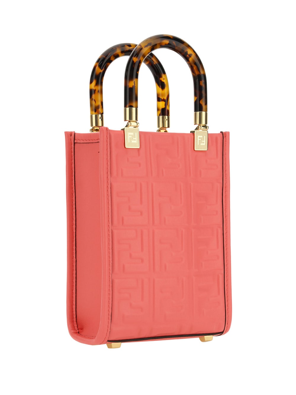 Shop Fendi Mini Sunshine Handbag In Pink